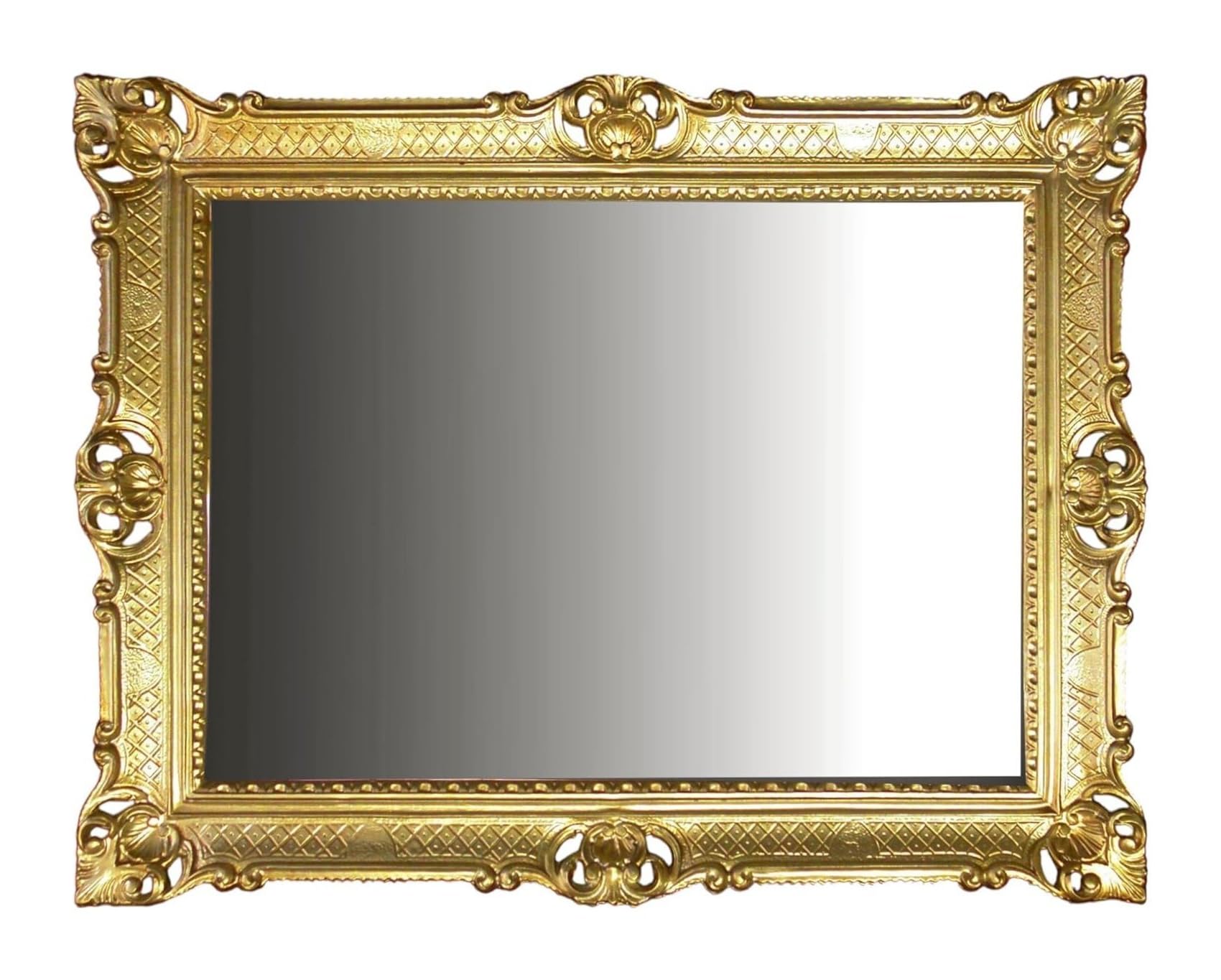 Espejo grande oro oro marco barroco falso vintage cm 90 x 70 cm