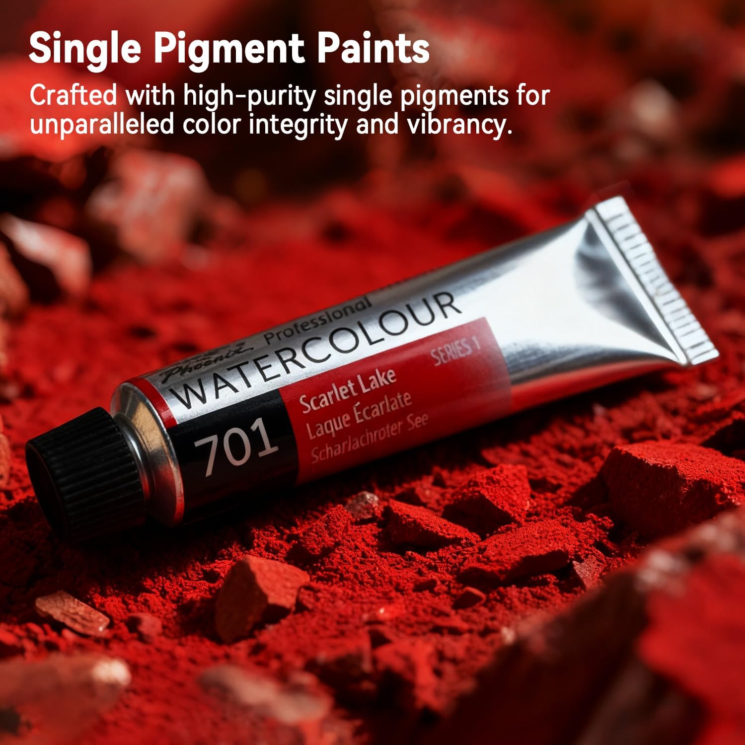 PHOENIX Professional Watercolor Paint Set - 12 Colors x 14ml / 0.47 Fl oz. Watercolor Tubes Set, Water Color Painting Set for Artists
