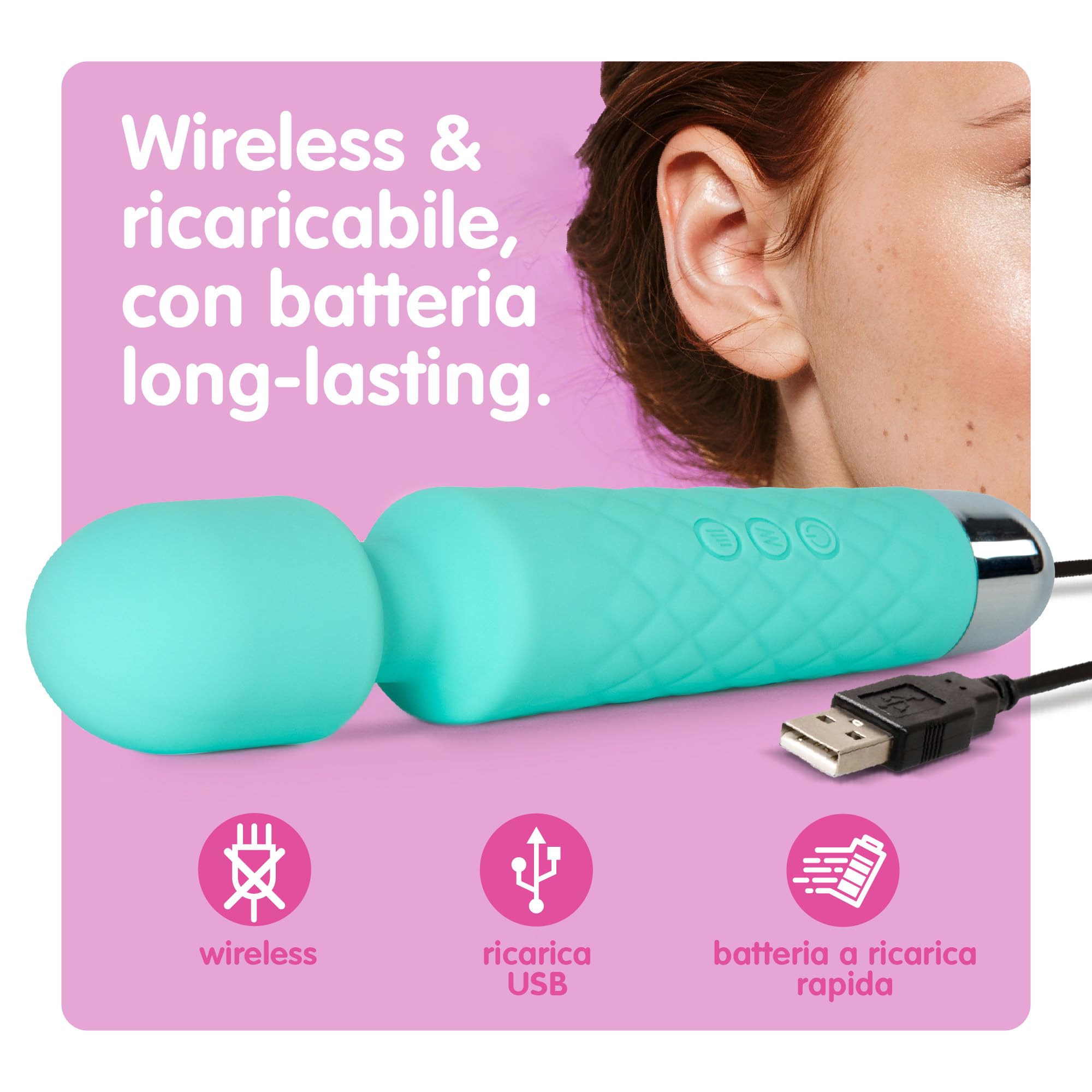 Vibratore Sessuale per Donna - Massaggiante Personale Con 8 Velocità e 20 Modalità - Stimolatore Punto G - Dildo vibrante, Vibratorepunto squirt, Giocattoli Sessuali - Oliver James (Verde)