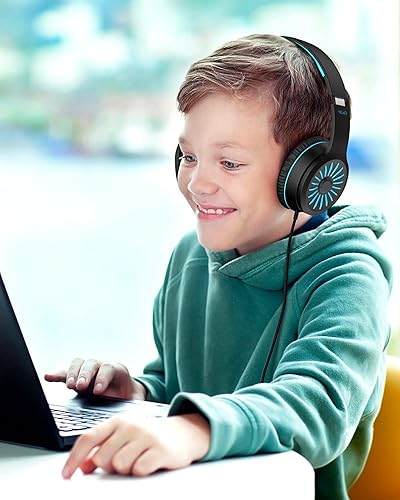 Miniatura 9 de ELECDER i45 - Auriculares intrauditivos con micrófono, graves estéreo plegables, cable sin enredos de 1.5M, conector de 0.138 in, auriculares