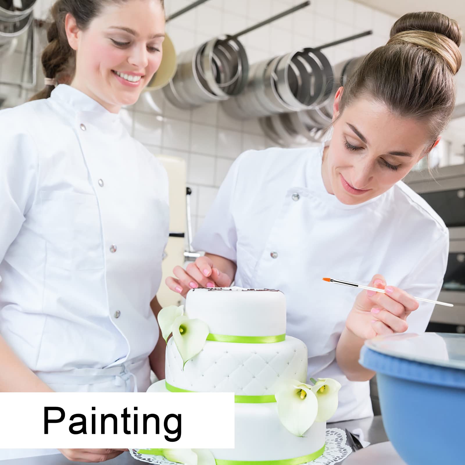 15 Pièces Gâteau Peinture Brosse Ensemble Fondant Pâtisserie Décoration