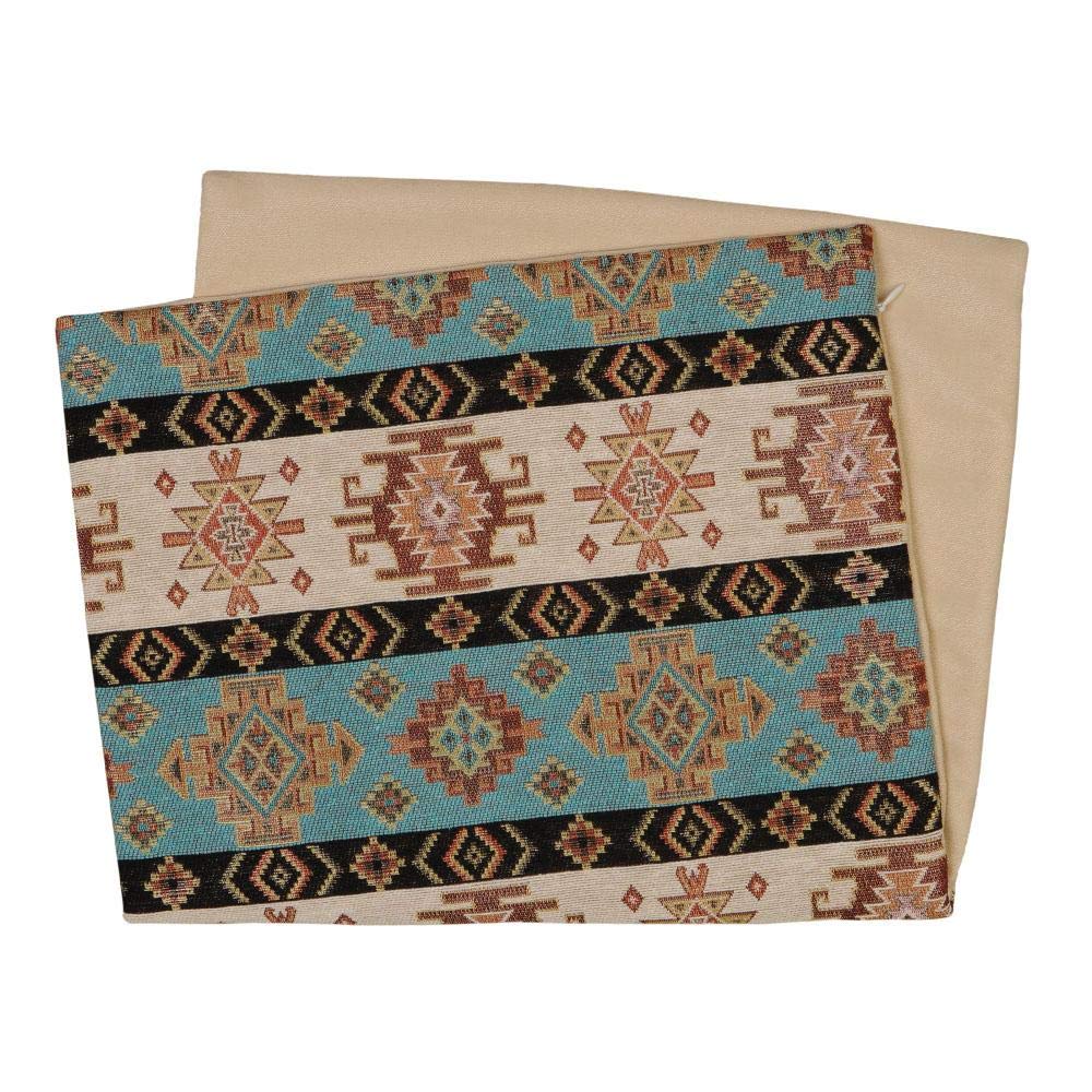 Jinchan Juego De 2 Fundas De Almohada De Lino Con Patrón Geométrico De Rayas Bohemias Con Textura Para Sofa Cama Sala De Estar 18 X 18 Pulgadas