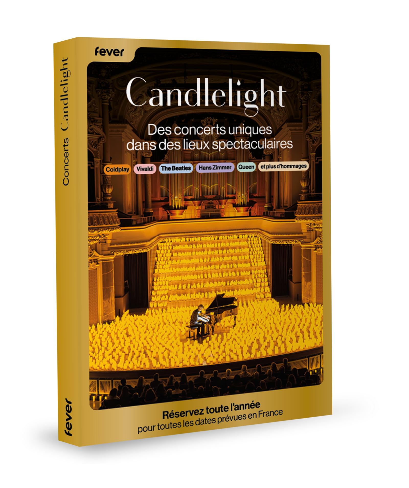 JungleGift Fever Candlelight 40€ - Coffret Cadeau - des Concerts Uniques dans des lieux spectaculaires : Seul ou à Deux - Disponibilité et Réservation 100% en Ligne