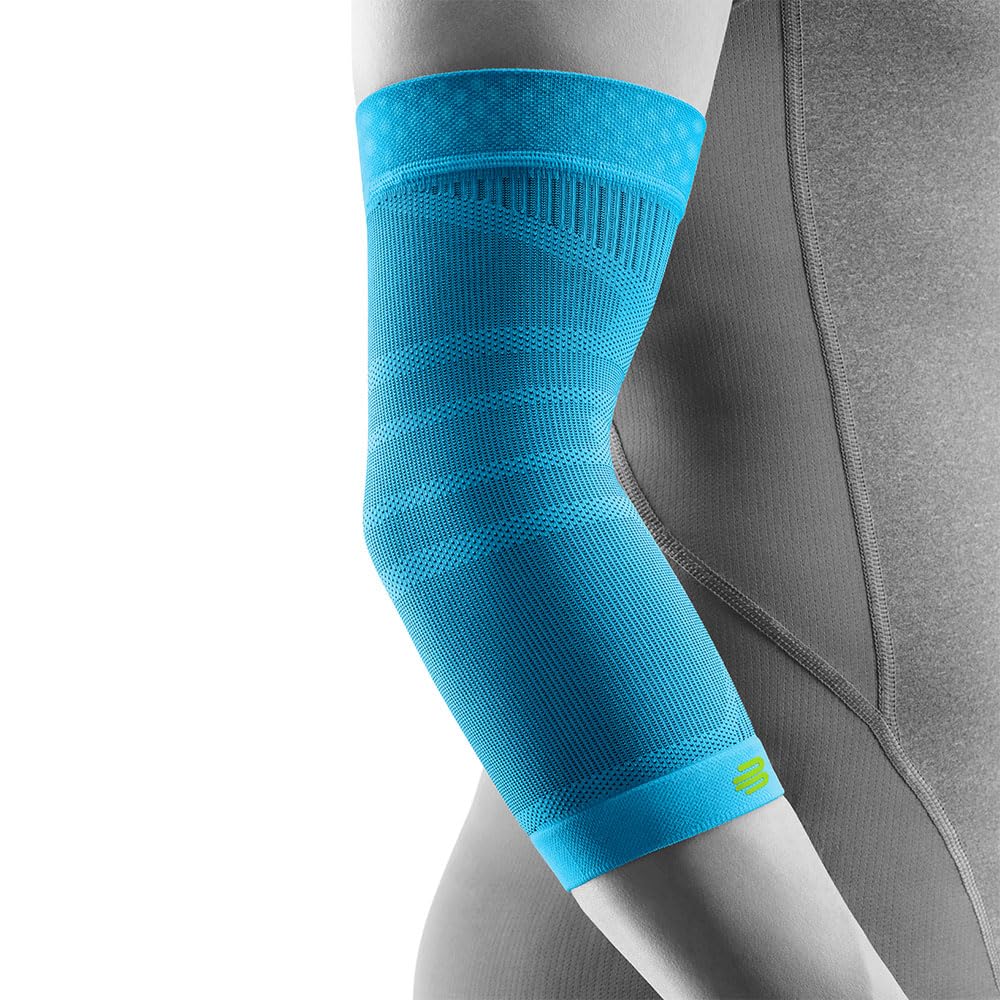 Bauerfeind Codera deportiva de compresión para codo, 1 codera unisex con compresión, para baloncesto, atletismo y deportes de pelota y golpeo, se puede llevar a la derecha e izquierda