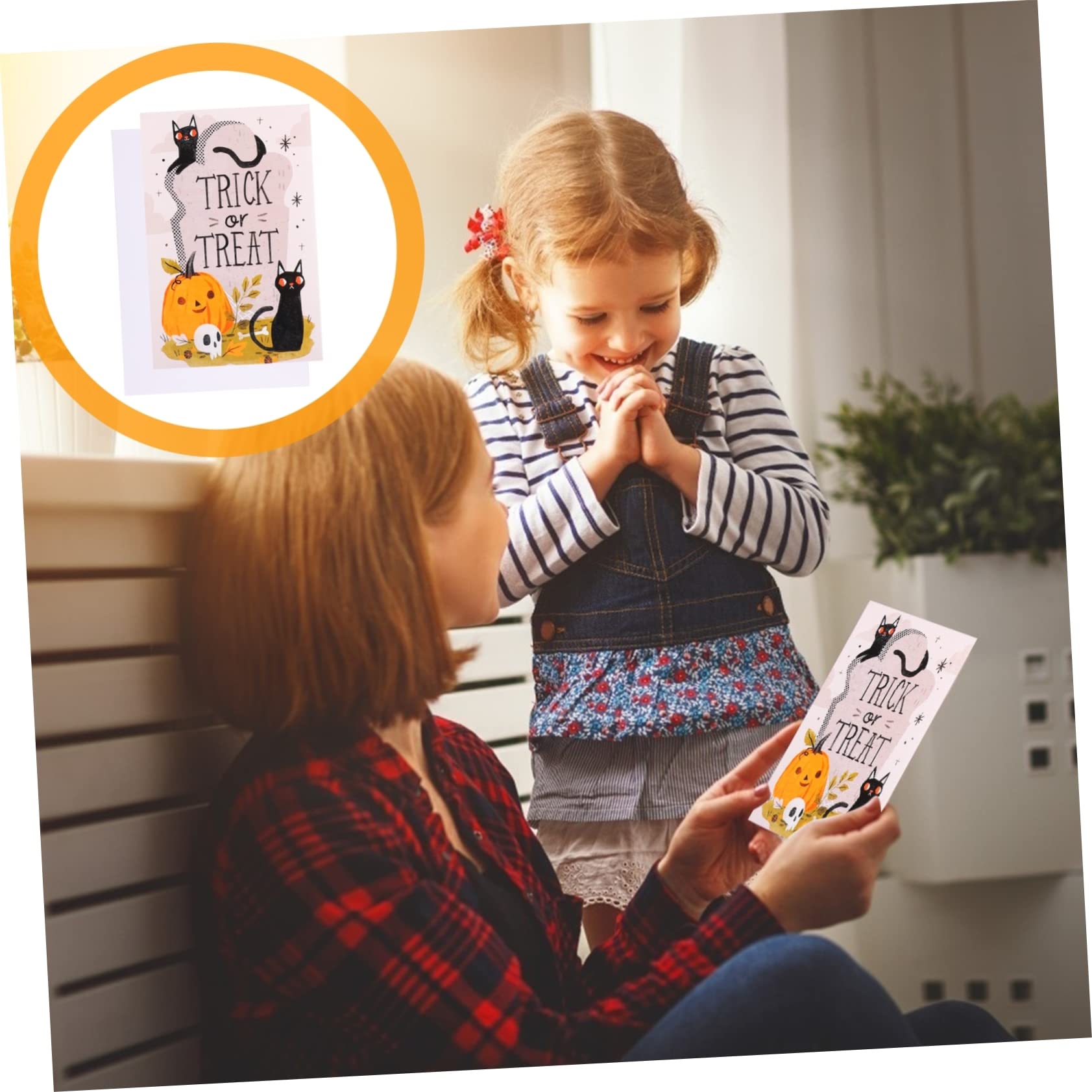 Tofficu 72pezzi Biglietti Per Halloween Con Buste e Adesivi Vuote Per e Halloween