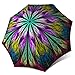 Designer Fashion Reverse Umbrella - Windproof Double Layer Inverted Umbrella - Self Stand Upside Down Umbrella Dragonfly Design - Inside Out Umbrella for Car - Vented Umbrella for Women