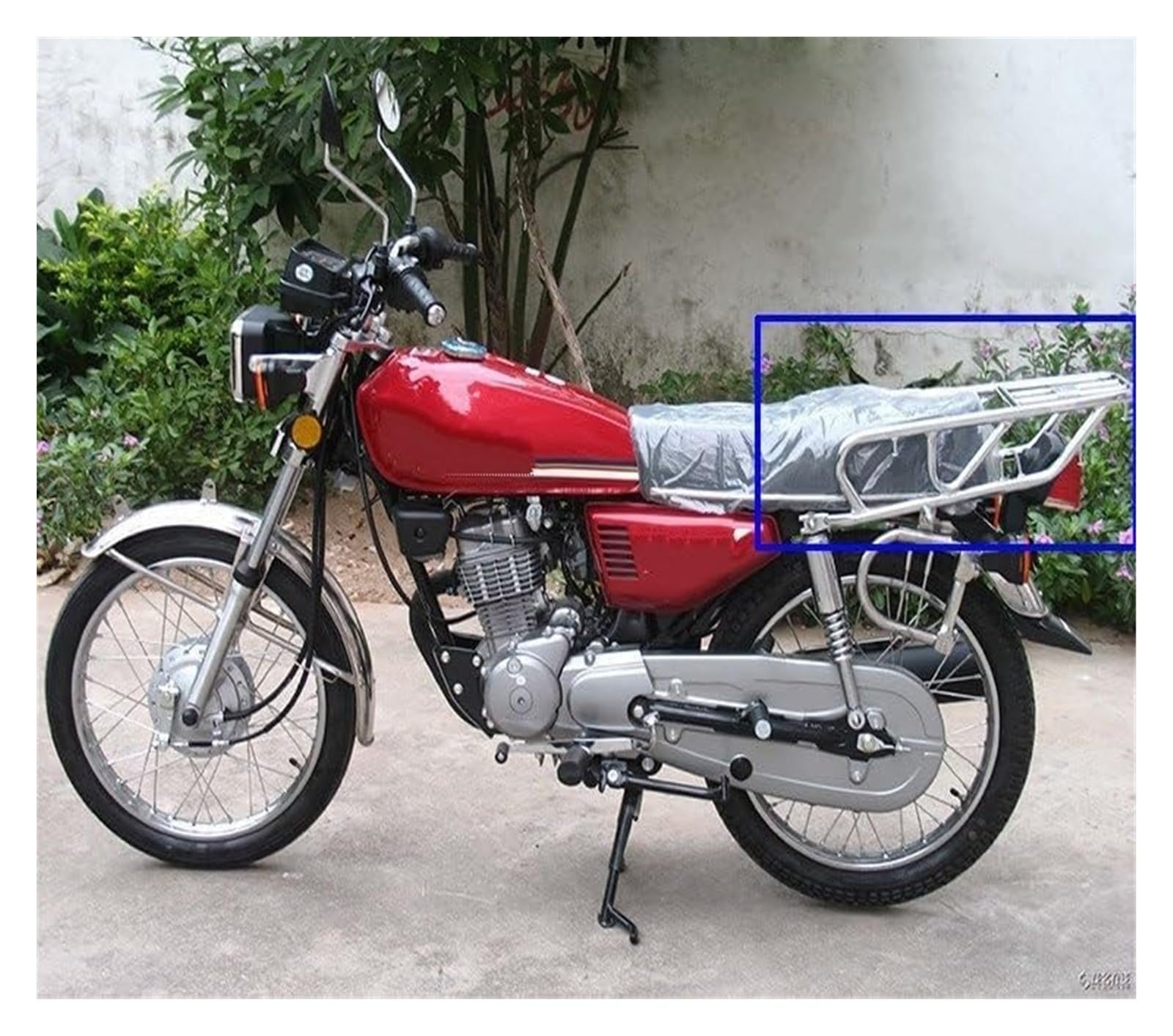 Amazon.co.jp: 用 CG 125 CG125 用 男性バイクリアキャリアラック 