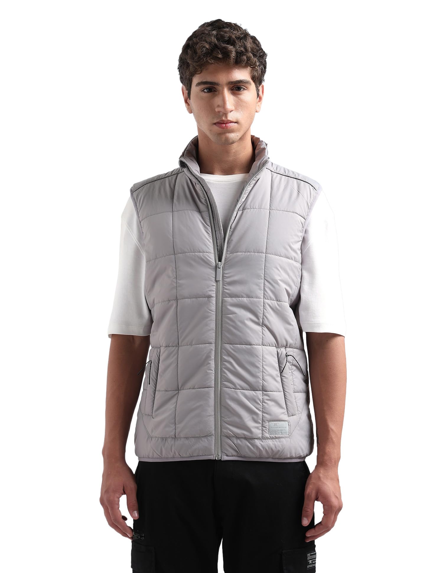 flying machine Solid Regular Fit Puffer Jacket-picture-10