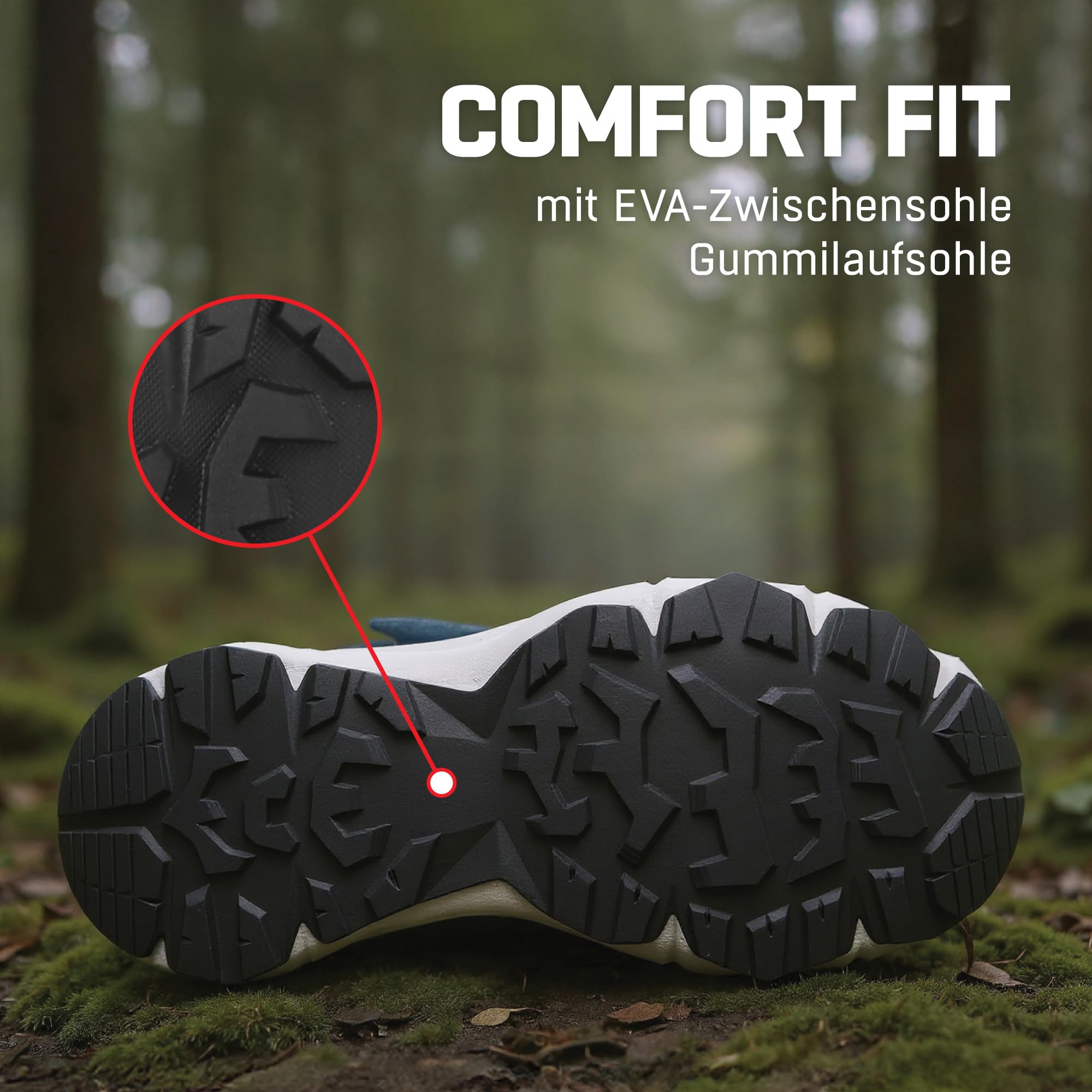 Alpina Breeze Jr Mid Wanderschuhe Kinder – Größen 36-39 | Trekkingschuhe Kinder, mit Alpitex Membran & Anti-Rutsch-Sohle, Trekking- & Wanderschuhe für Kinder