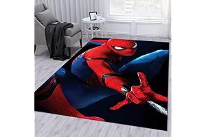 Cartoon Superhero Boys Nursery Rugs
