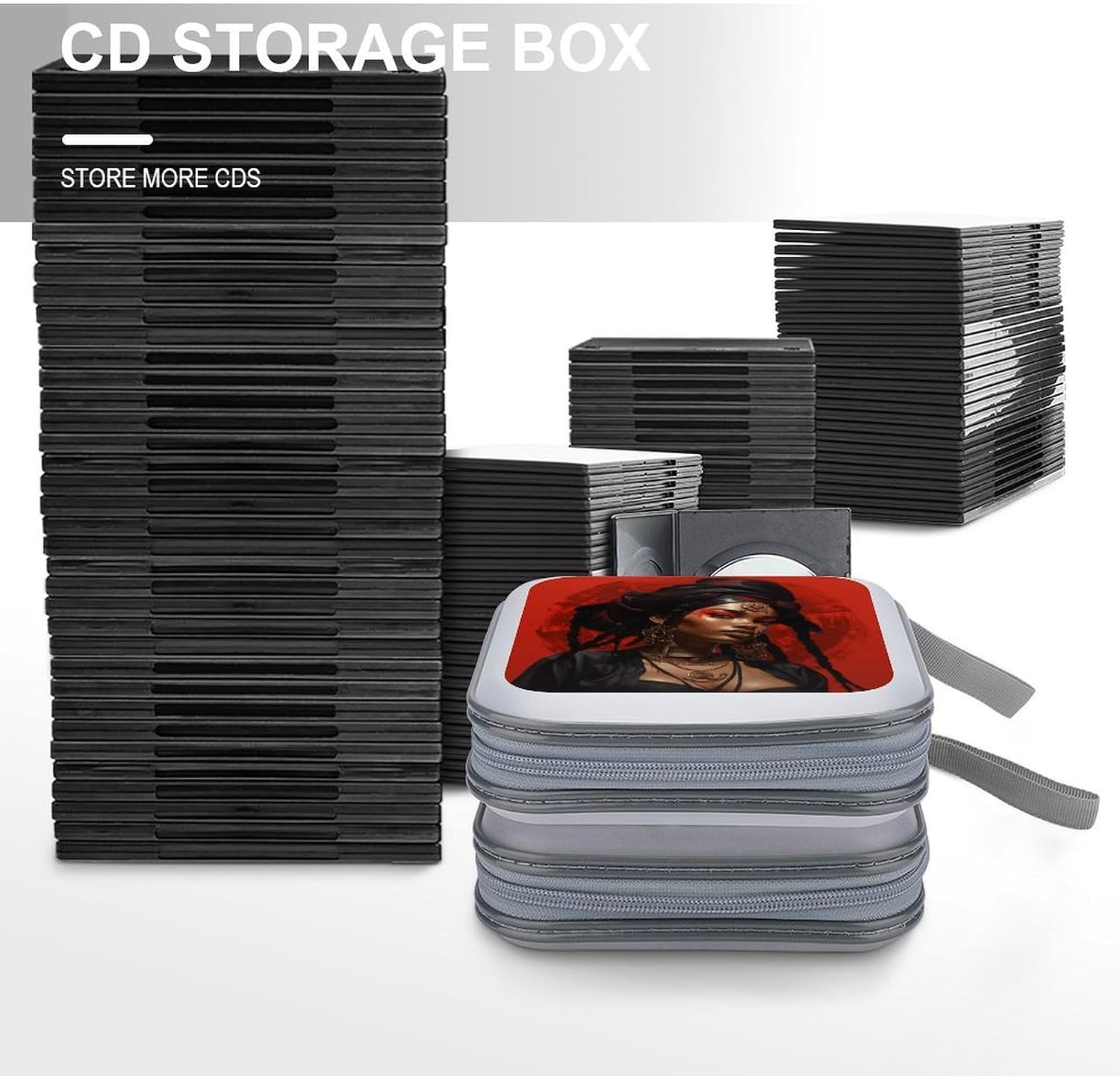 Anime Style Characters CD Case CD Storage Box DVD Sleeves