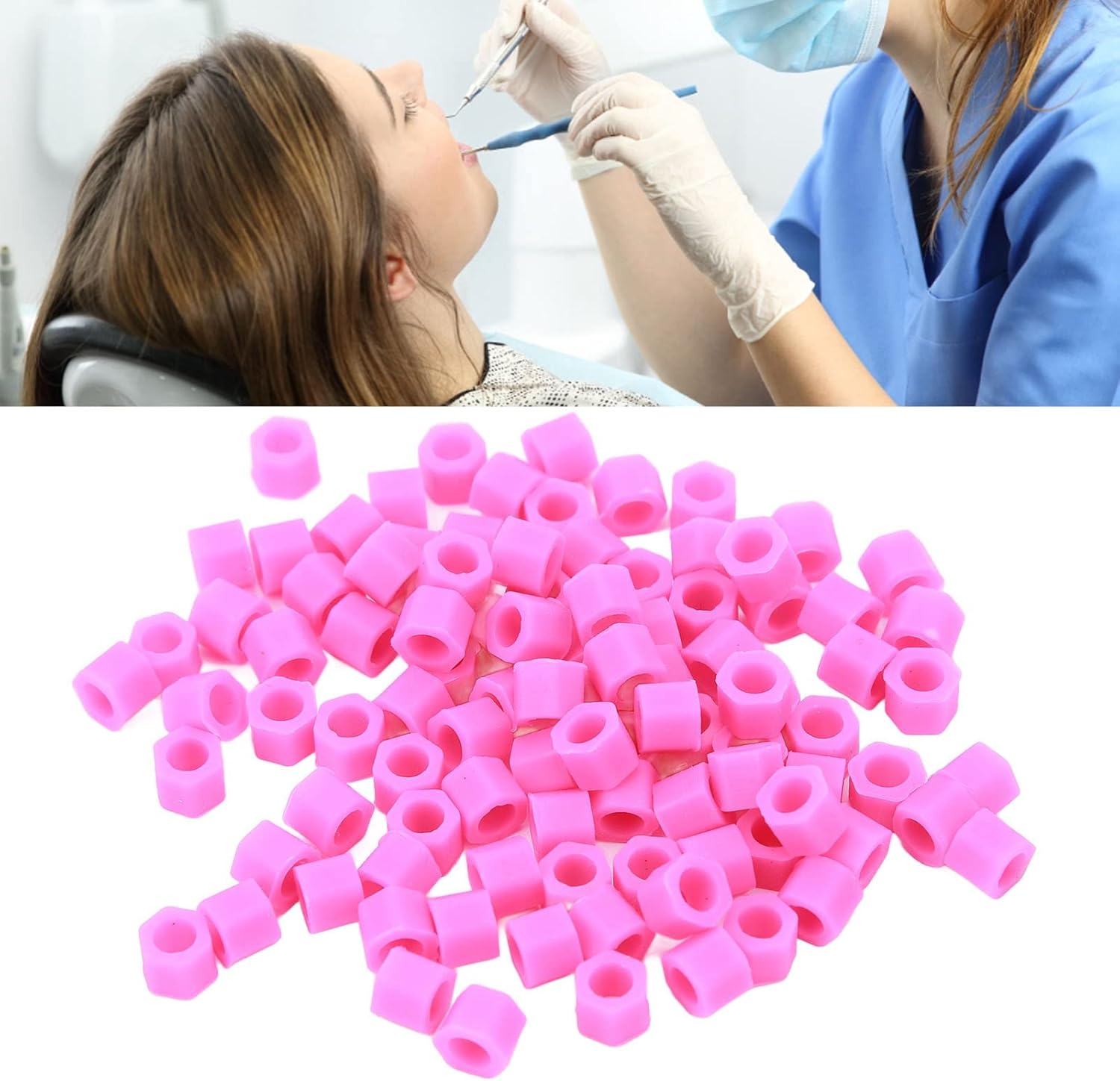 Rings Bands Dental Code Ring Instrument Rings Lab Swabs Pack of 100 Dental Rings