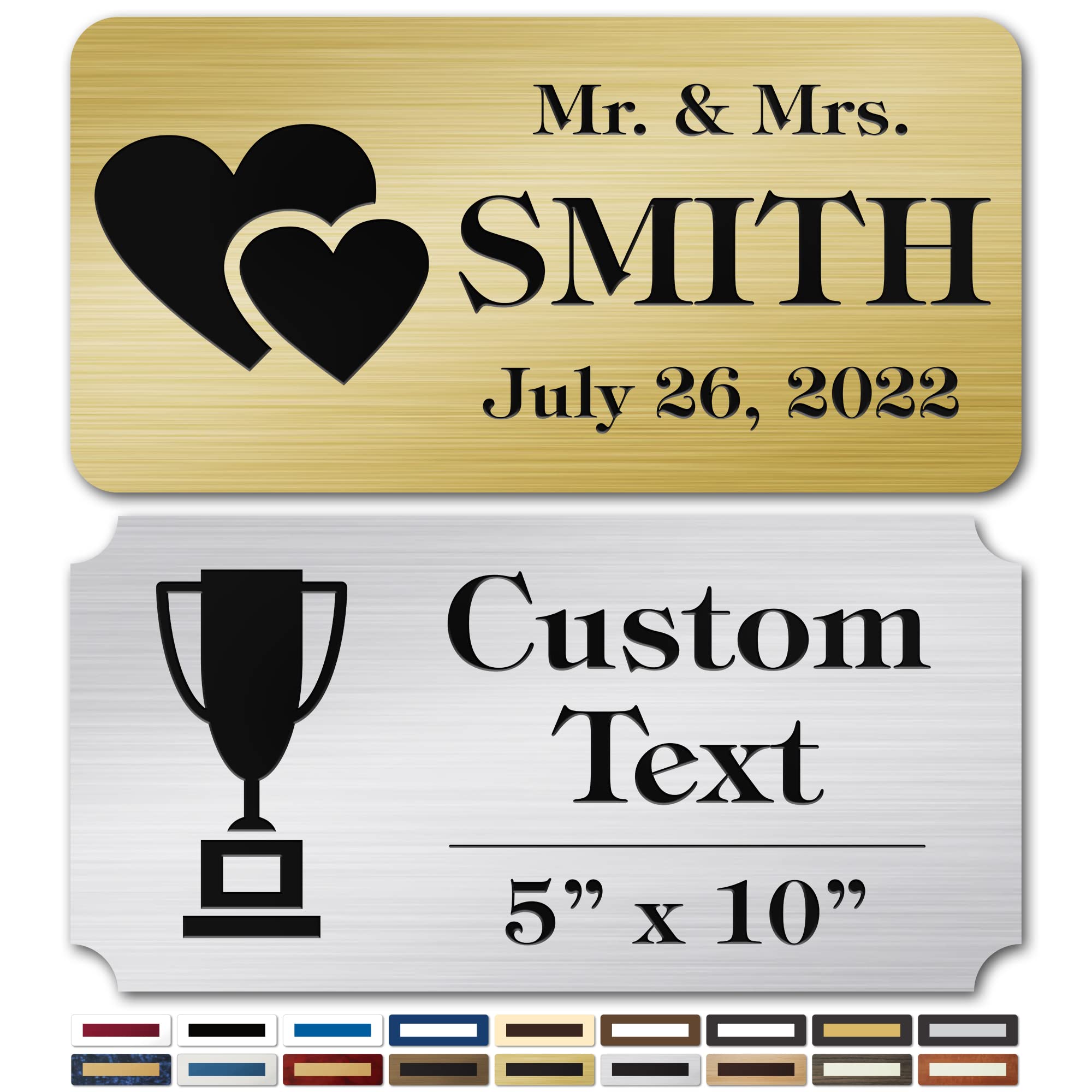 Buy My Sign Center Engraved Name Plate, Personalized Name Plaque 18
