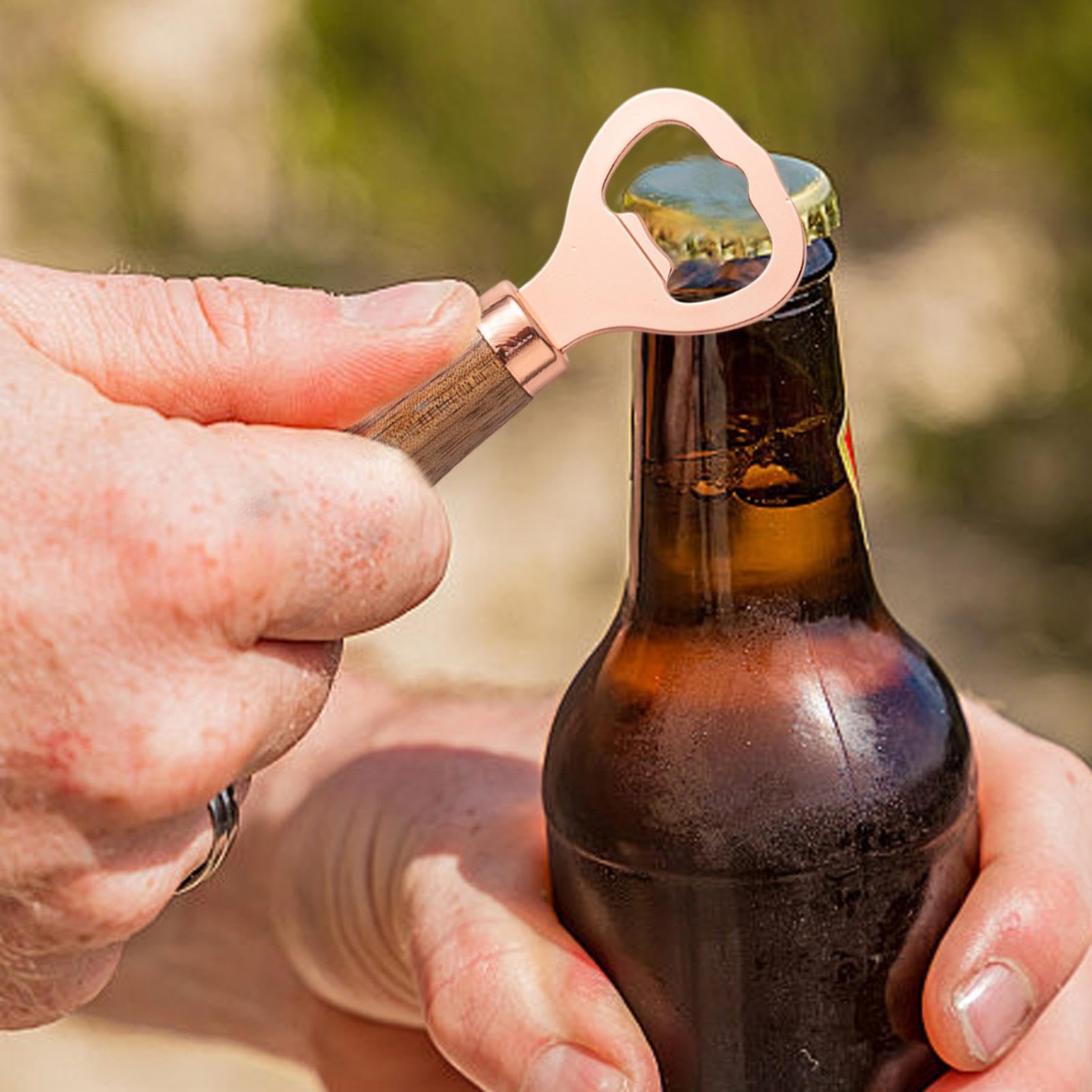 Amazon | 木製ハンドル栓抜き 木製ハンドル栓抜き, バーテンダー栓抜き