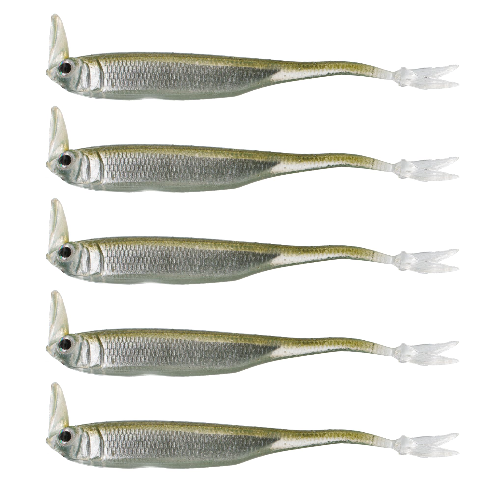 6th Sense – Masterclass Strobe Shaker Forward-Facing Sonar Minnow – Realistic Soft Plastic Bait with Bill-Driven Action – 3.3", 4.0", 5.0" – Finesse