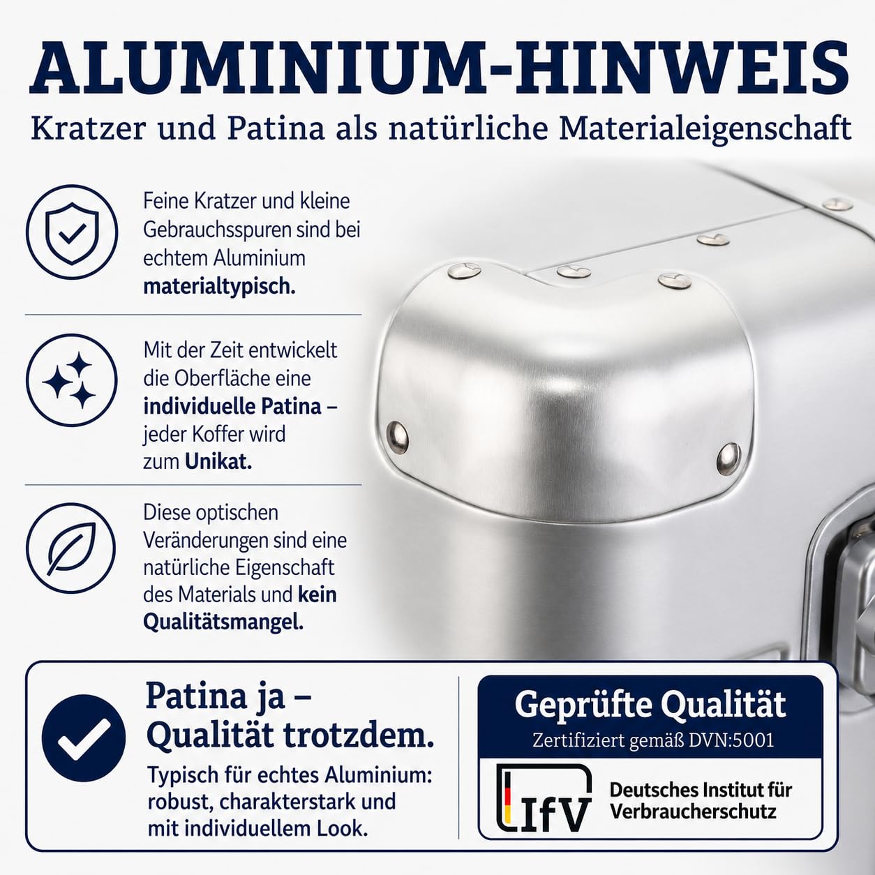Travelhouse® Oslo Handgepäck Koffer Trolleys ohne Reißverschluss Silber 39L