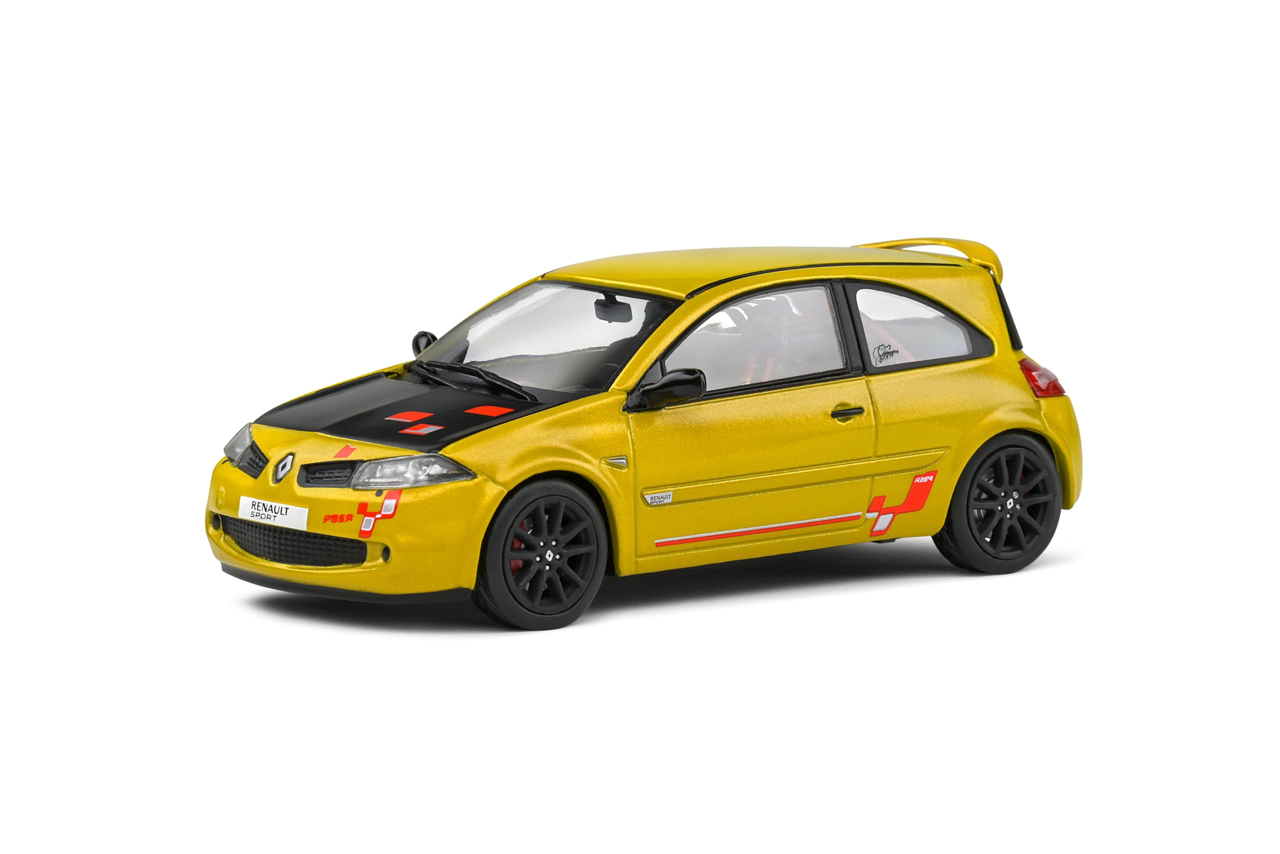 Solido - REN Megane 2 RS R26R - 2008-1/43, Liquid Yellow, 1/18