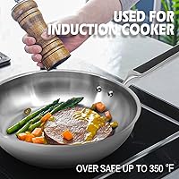 Vista 6 de DSP 7-Piece Pots and Pans Sets, 3-Ply Stainless Steel Kitchen Cookware Sets, Stay-Cool Stainless Steel Handles, Dishwasher Safe, Silver