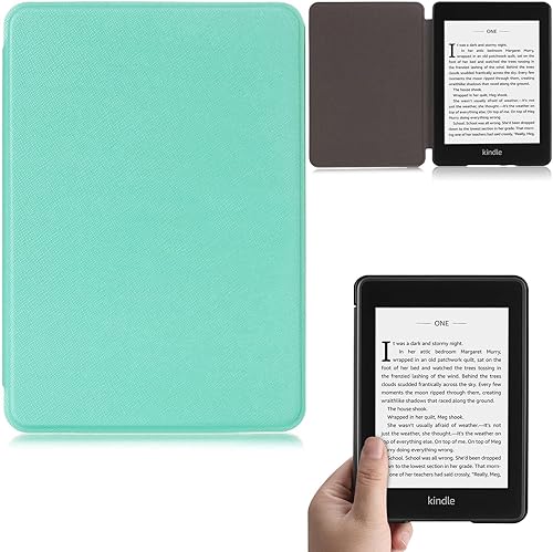 Miniatura 13 de Funda para Kindle Paperwhite de 6 pulgadas (10ª generación, versión 2018), funda inteligente de piel sintética ligera y delgada con apagado