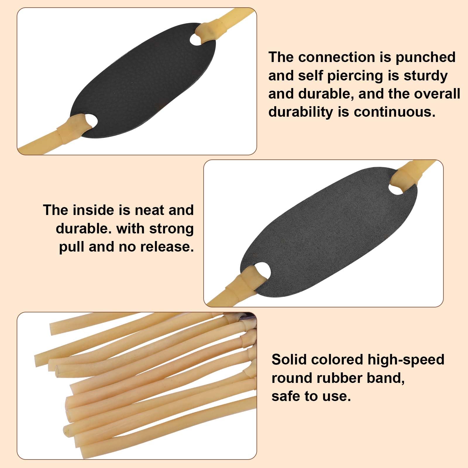 Tiras Elásticas De Goma Elástica Bungee Catapult Para La Caza De,10 Piezas Tirachinas Gomas Elásticas Para Tirachinas, Bandas De Goma De Repuesto,Para La Caza De Tirachinas