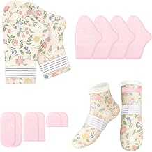 SuzziPad Cold Socks & Hands Ice Pack for Chemo, Ditsy Floral, Beige, L