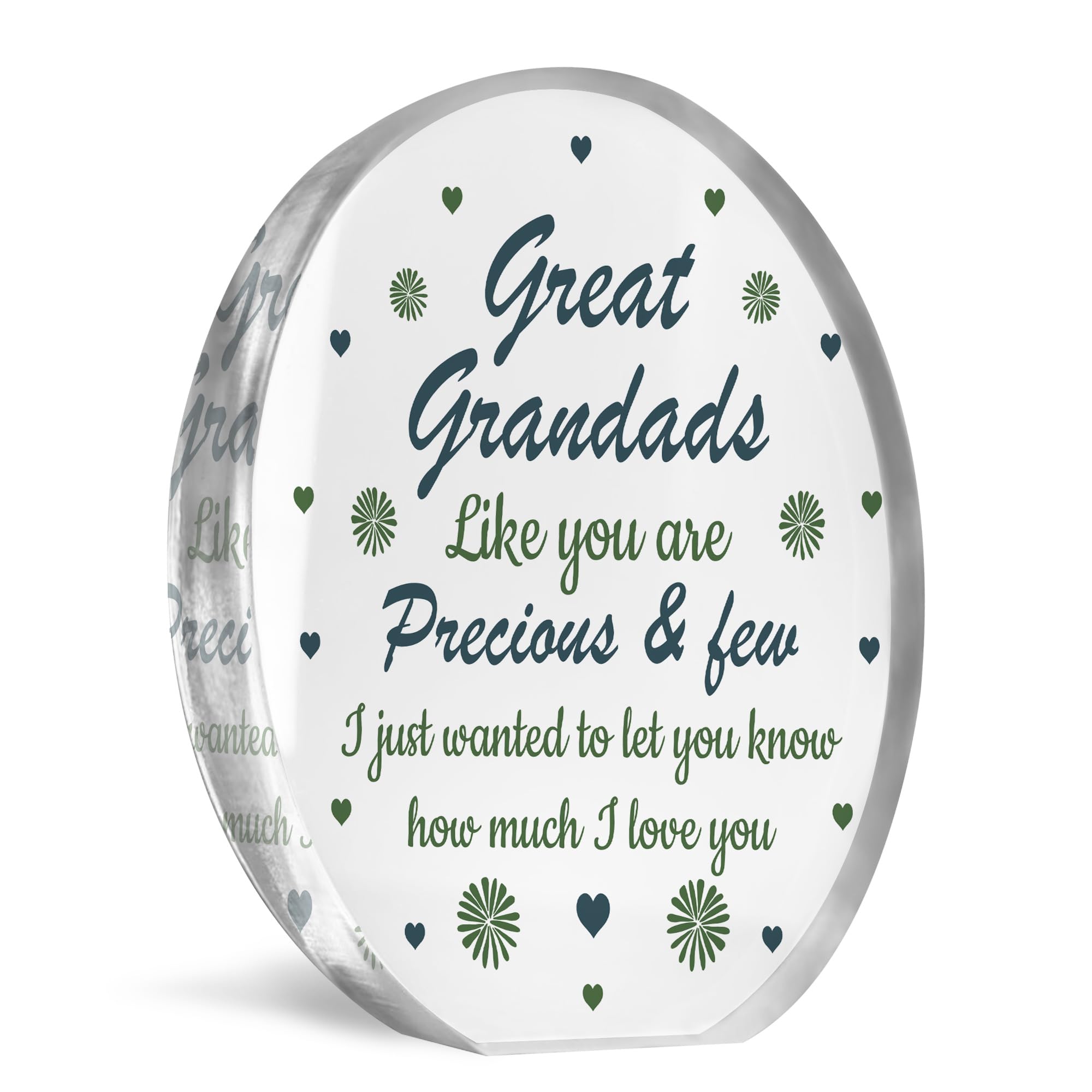 Red Ocean Great Grandad Gift Precious And Few Acrylic Plaque Great Grandad Birthday Gift For Him Great Grandad Gift Christmas Thank You Gift For Grandparents From Grandchildren Keepsake