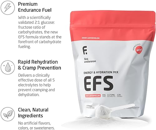 Miniatura 2 de EFS Hydration & Endurance Drink Mix - Carbohidratos de alta calidad para energía y rendimiento, electrolitos para una rápida rehidratación y