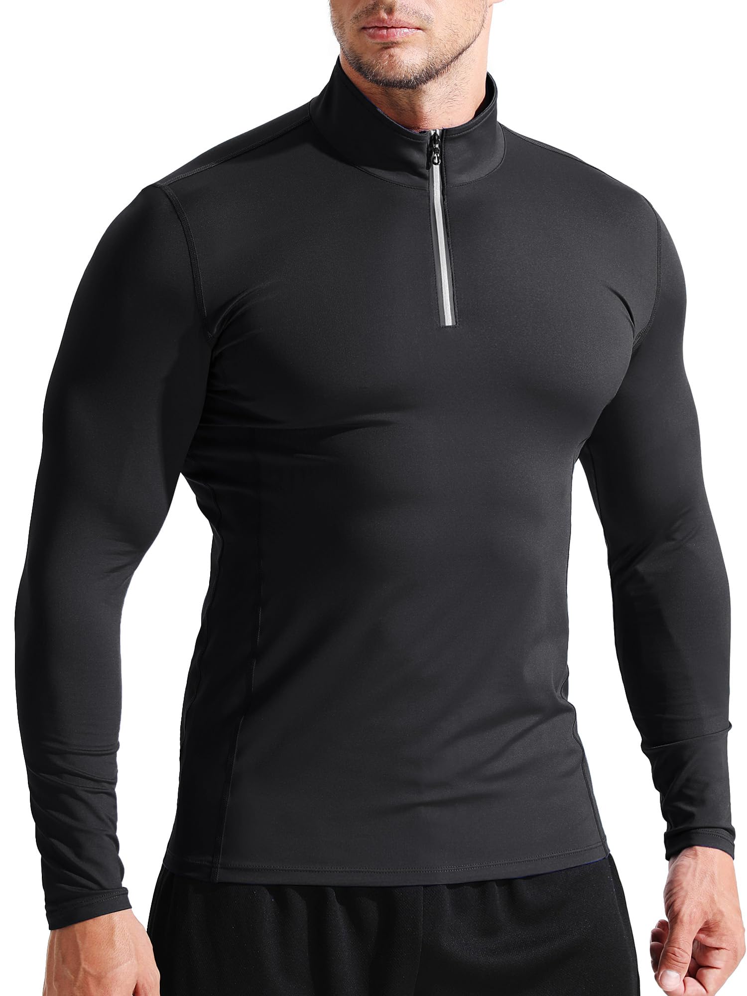 Neleus Herren Pullover Laufshirt (3er Pack)