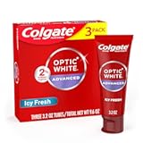 Optic White Advanced Hydrogen Peroxide Toothpaste Pack&comma; Teeth Whitening Toothpaste&comma; Enamel-Safe Hydrogen Peroxide Formula&comma; Helps Remove Tea&comma; Coffee&comma; and Wine Stains&comma; Icy Fresh&comma; 3 Pack&comma; 3&period;2 oz