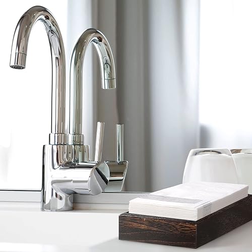 Miniatura 7 de Teling Paquete de 200 toallas de mano desechables para baño, toallas de mano desechables para invitados, baño, servilletas de papel para cocina,