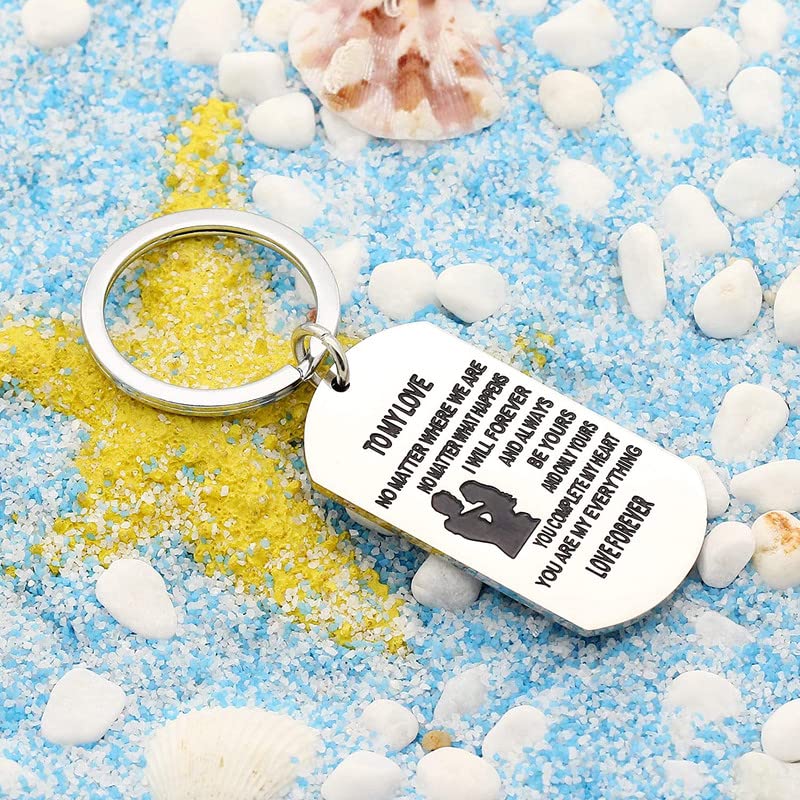 Image of Anniversary Valentines Birthday Boyfriend Girlfriend Gifts keychain