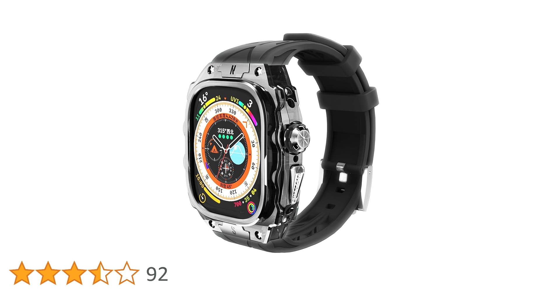 高級軽量透明ケース适用Apple Watch Ultra 1/2 49mmバンド Amazon.co.jp: 高級軽量透明ケース适用Apple Watch Ultra 1/2
