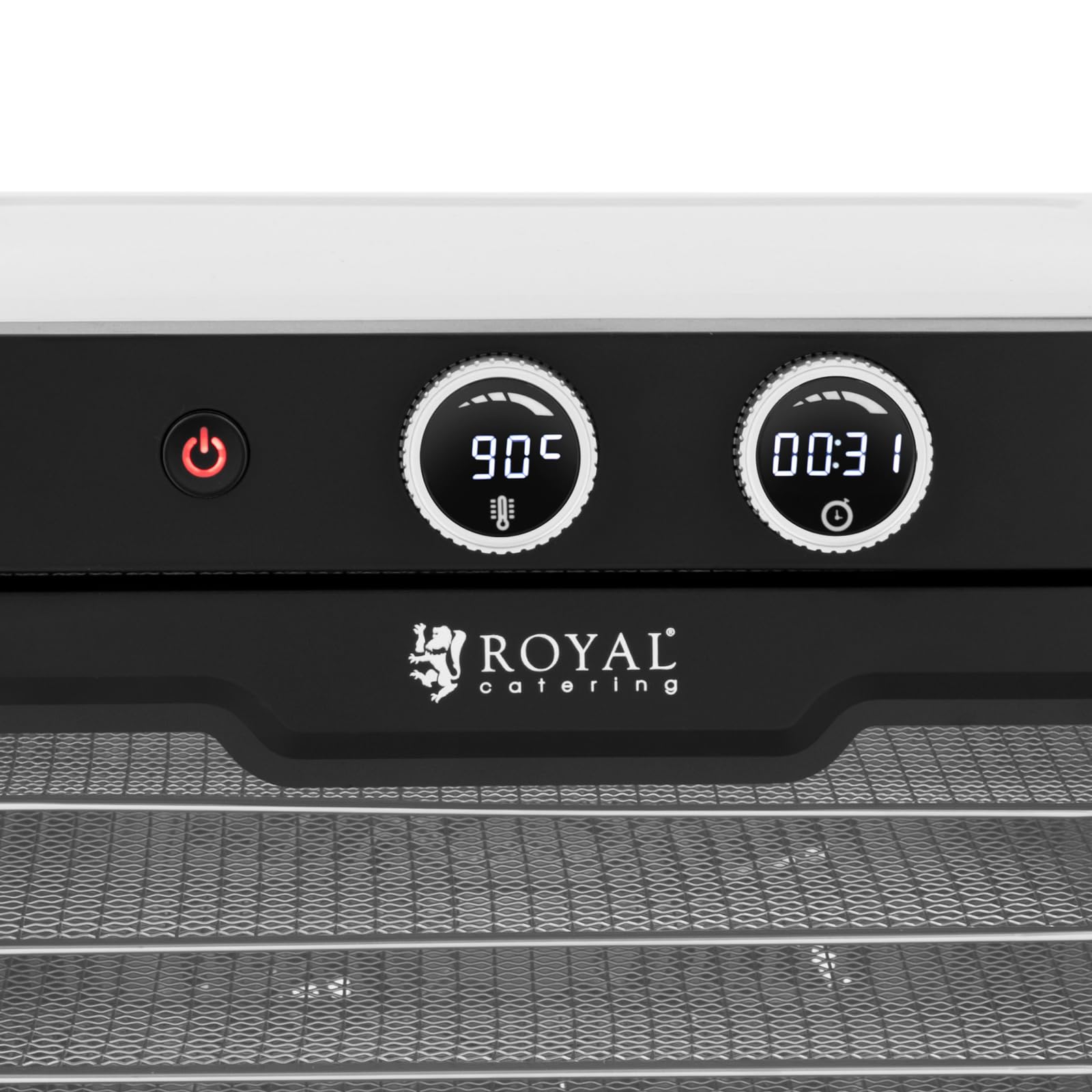 Royal Catering Deshidratador 800 W con 8 Niveles de Secado 26 L Temporizador hasta 24 h Secador de alimentos Deshidratador de cocina Máquina secadora de comida
