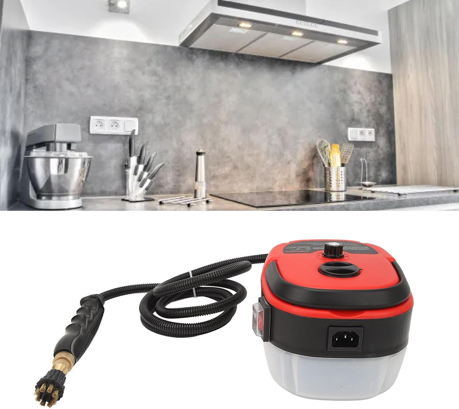 VINGVO High Pressure Steam Cleaner Powerful Steam Cleaner US Plug 110V Powerful and Convenient for Kitchen (Red), #511, Genericnmwpo1cx8e-11
