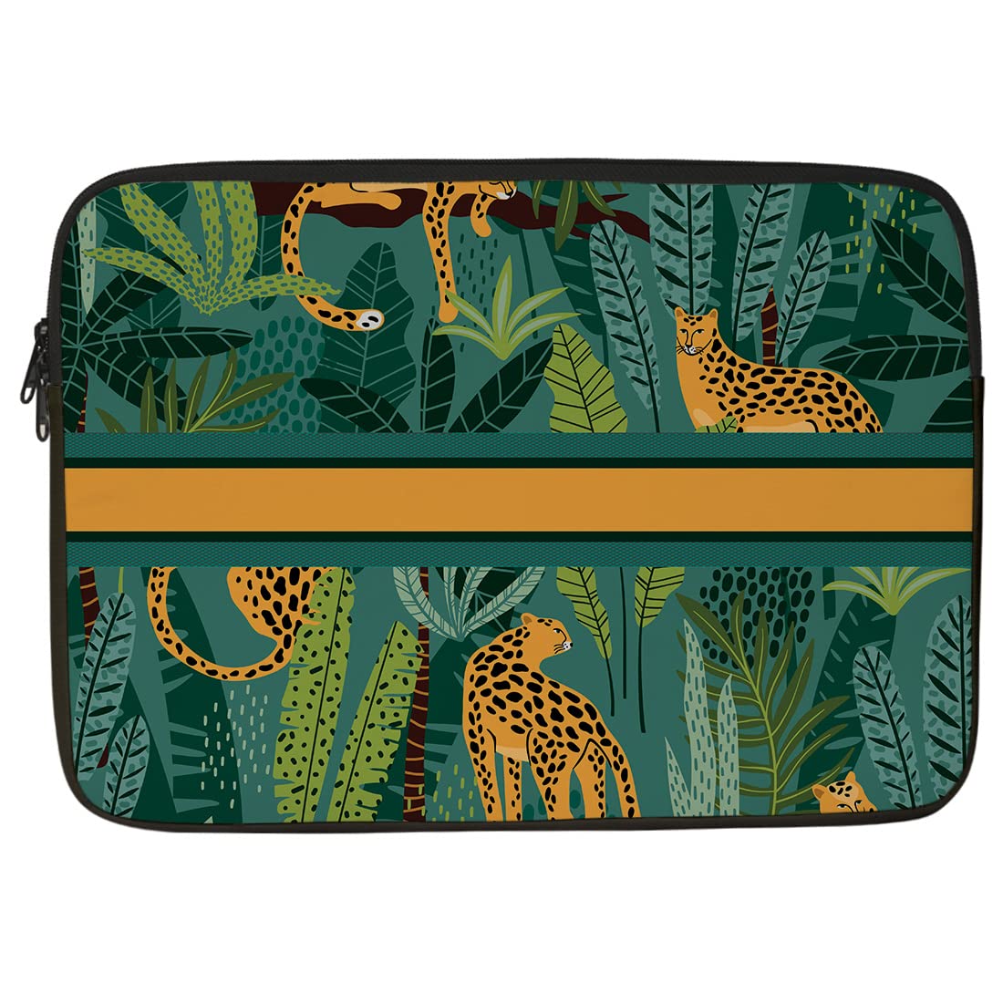 Crazyify Leaopard Printed Laptop Sleeve/Laptop Case Cover/Laptop Bag 14 inch with Shockproof & Waterproof Linen On All Inner Sides | MacBook Pro/Laptop Sleeve for Men & Women (B0C592GK86) Amazon Price History, Amazon Price Tracker