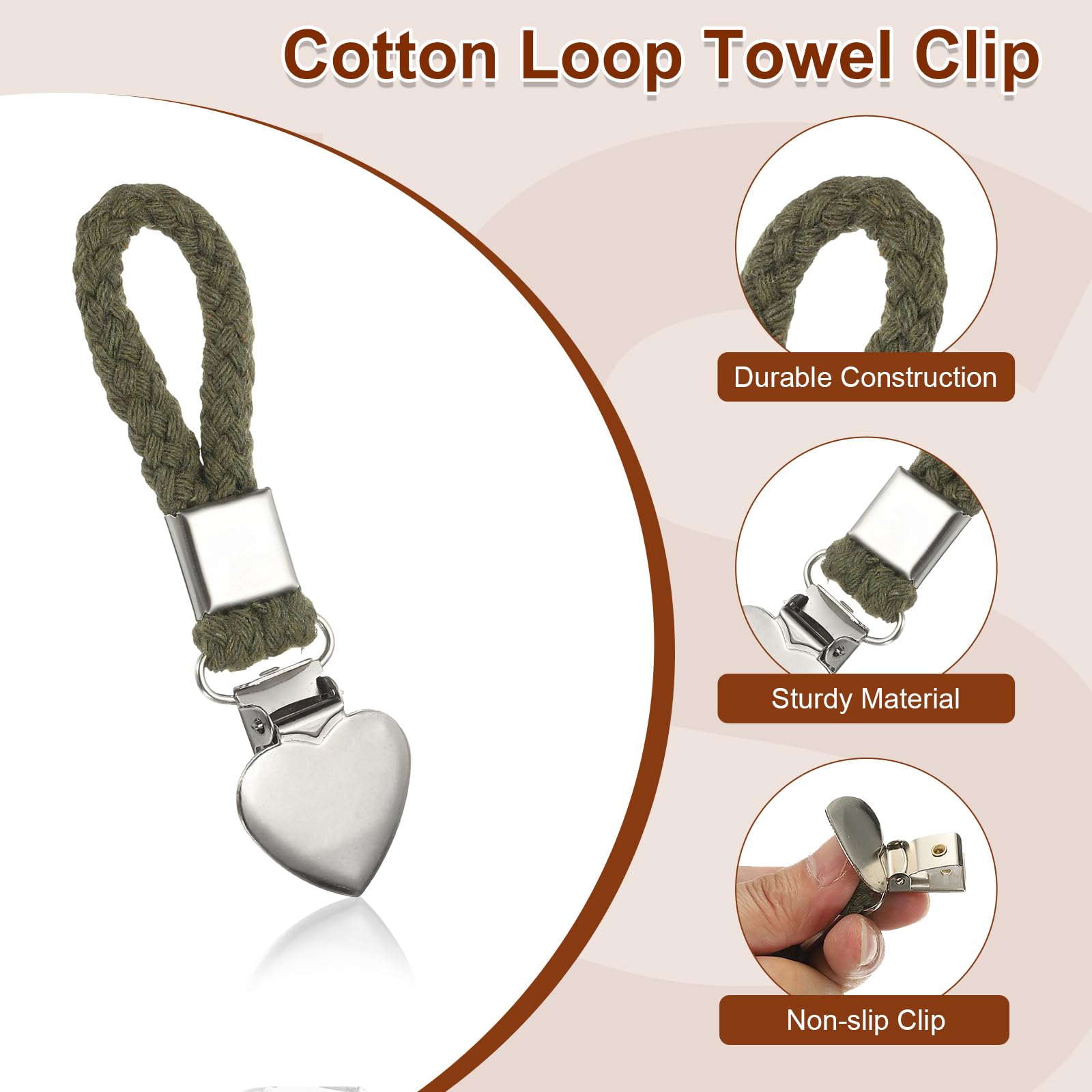 PATIKIL 5 Pcs Hanging Tea Towel Clips - Image 3
