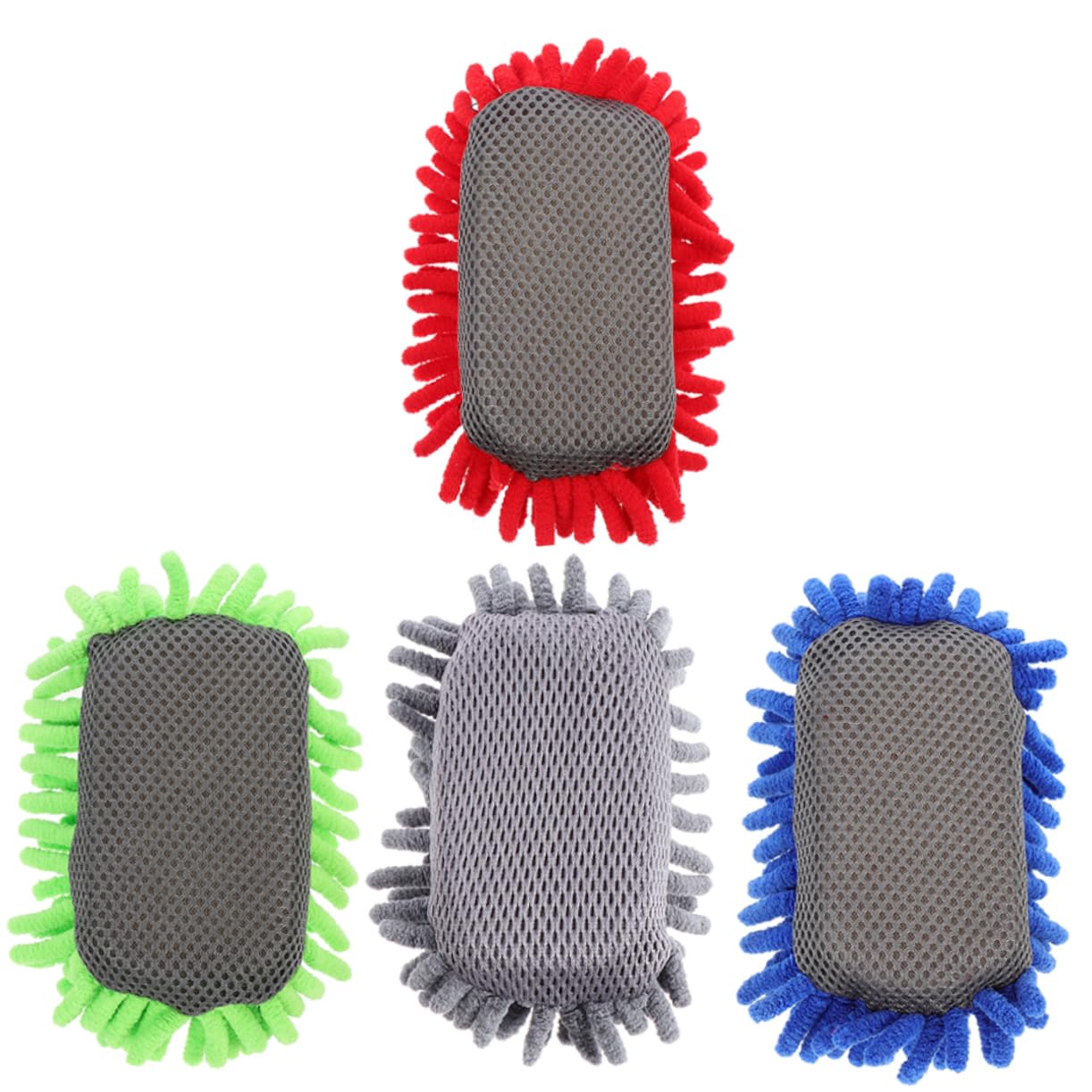 TEHAUX 20stücke Wiederverwendbare Chenille Whiteboard Radierer Graues Rotes Blaues Grünes Waschbare Und Tragbare Kreidetafel Eraser Für Klassenzimmer Und Büro