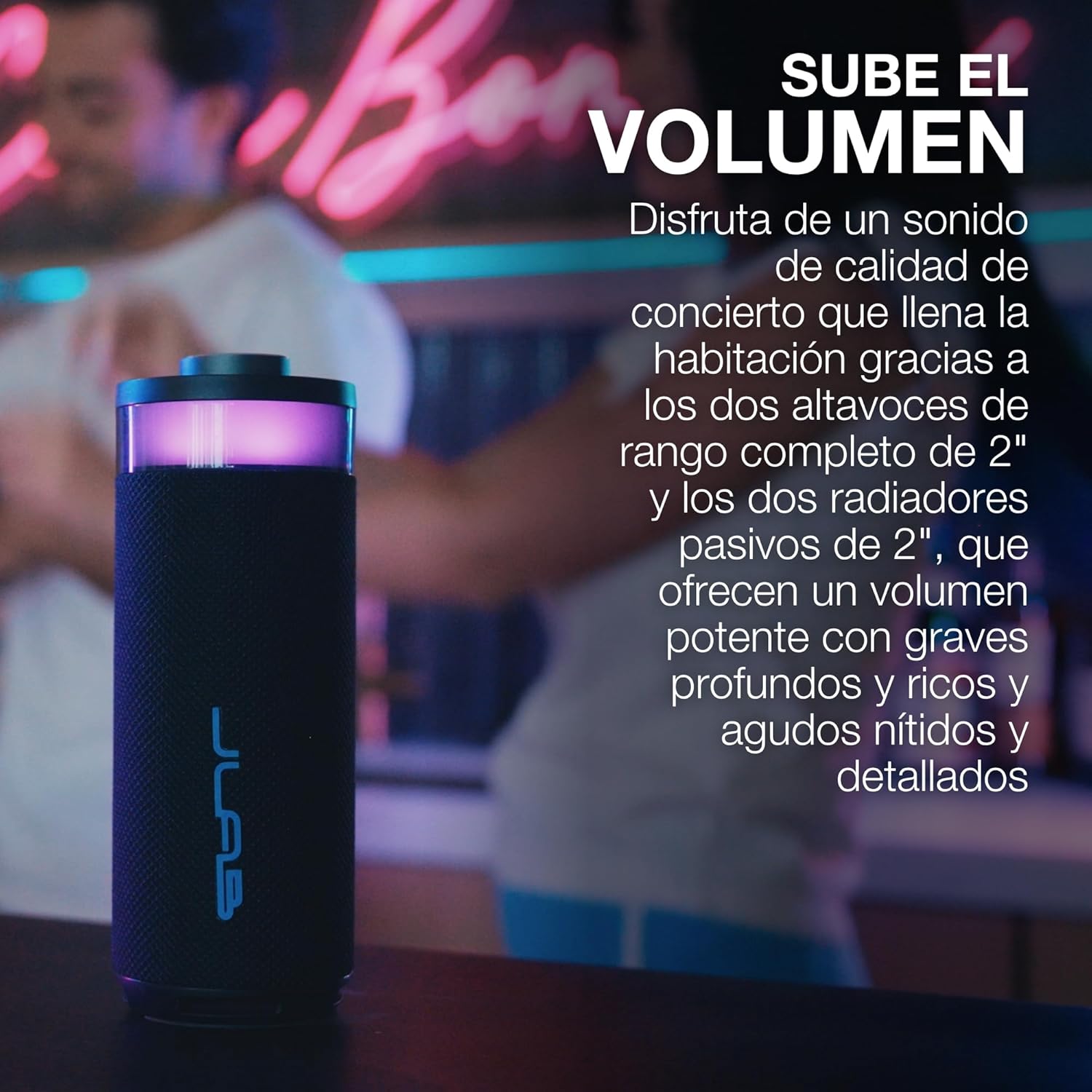 Altavoz Bluetooth JLab Go Party con luces RGB por 27,99€ (marcando aplicar cupón)