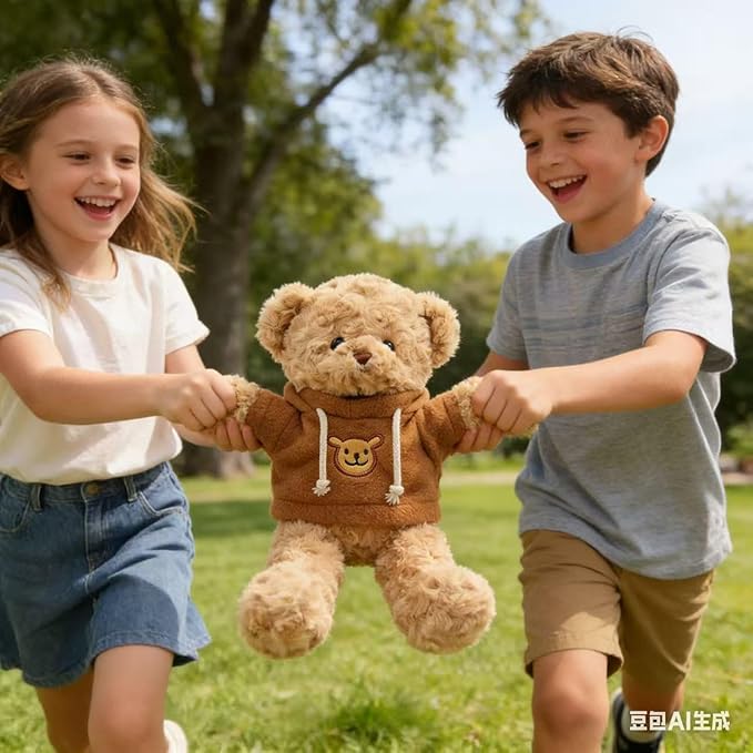 Peluche Oso de Peluche Suave 11.8 Pulgadas con Suéter Rojo miniatura 4