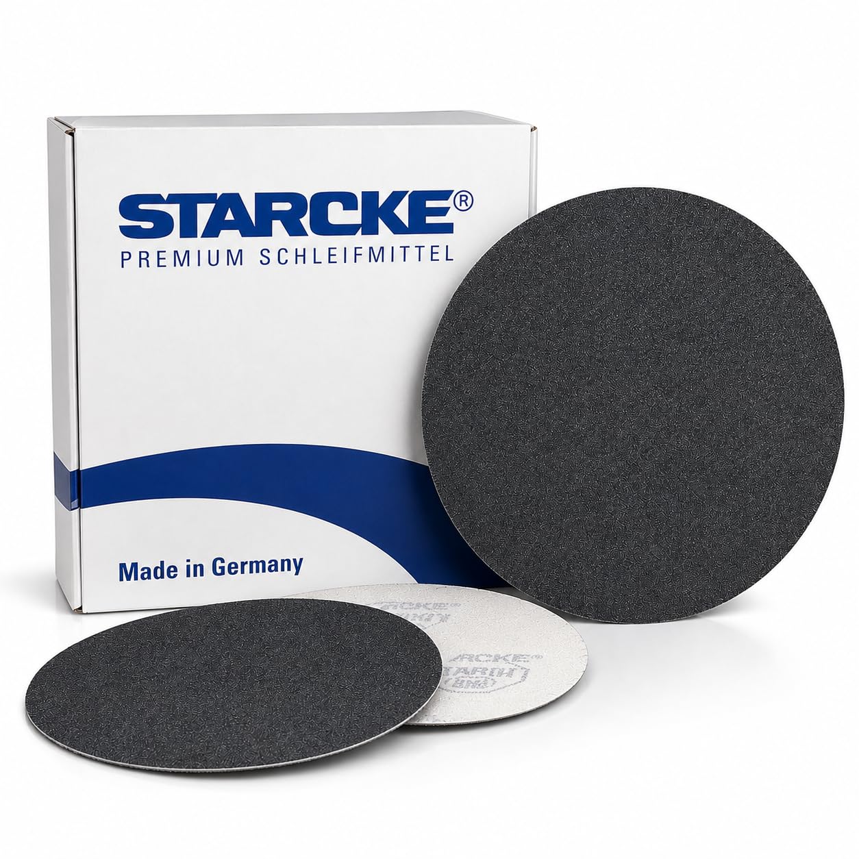 STARCKE 7 Inch Hook and Loop Discs No Hole Grit Pack 100 Grit 25 Pack
