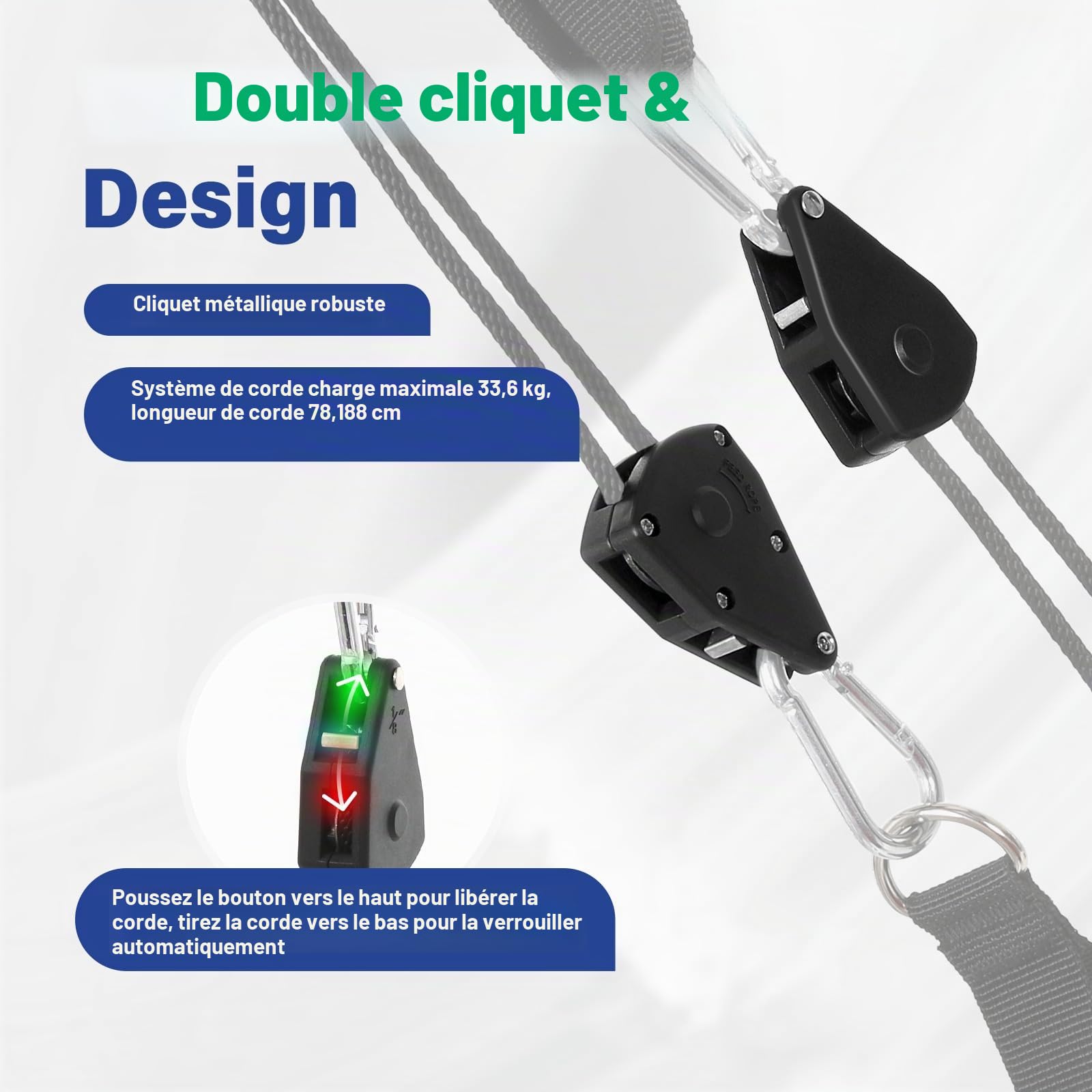 Appareil de Traction cervicale à Double cliquet, Appareil de Traction du Cou, pour Soulagement de la Douleur Cervicale, la Hernie Discale Vertébrale