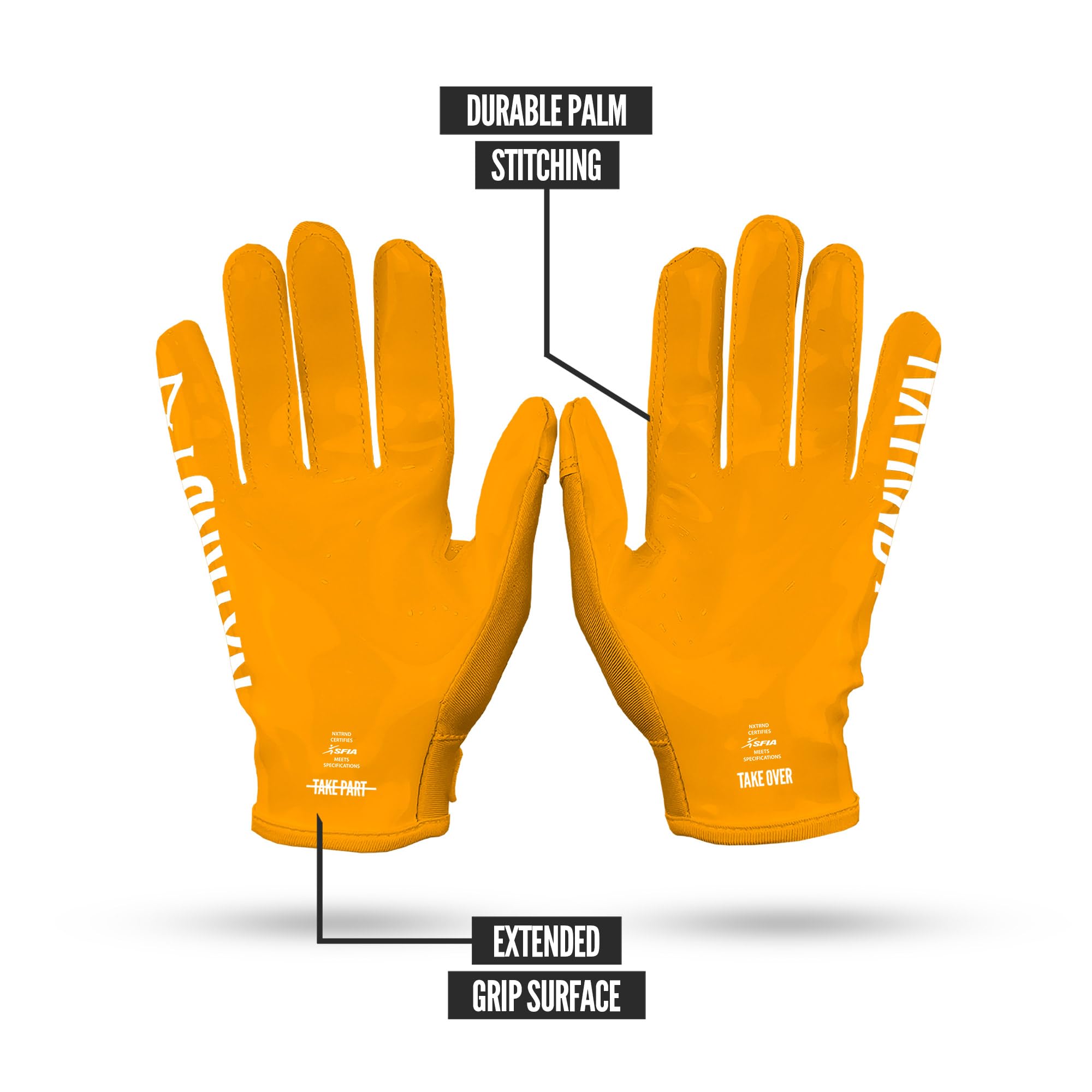 Nxtrnd G1 Pro Guantes De Fútbol Aericano, Guantes Adheribles Para