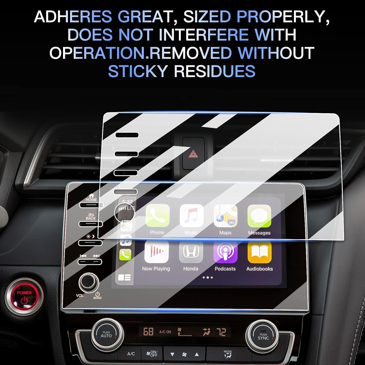 luwu for 2019 2022 honda insight screen protector 8inch insight navigation protective film 2022 insight touringex touchscreen protector 2022 insight