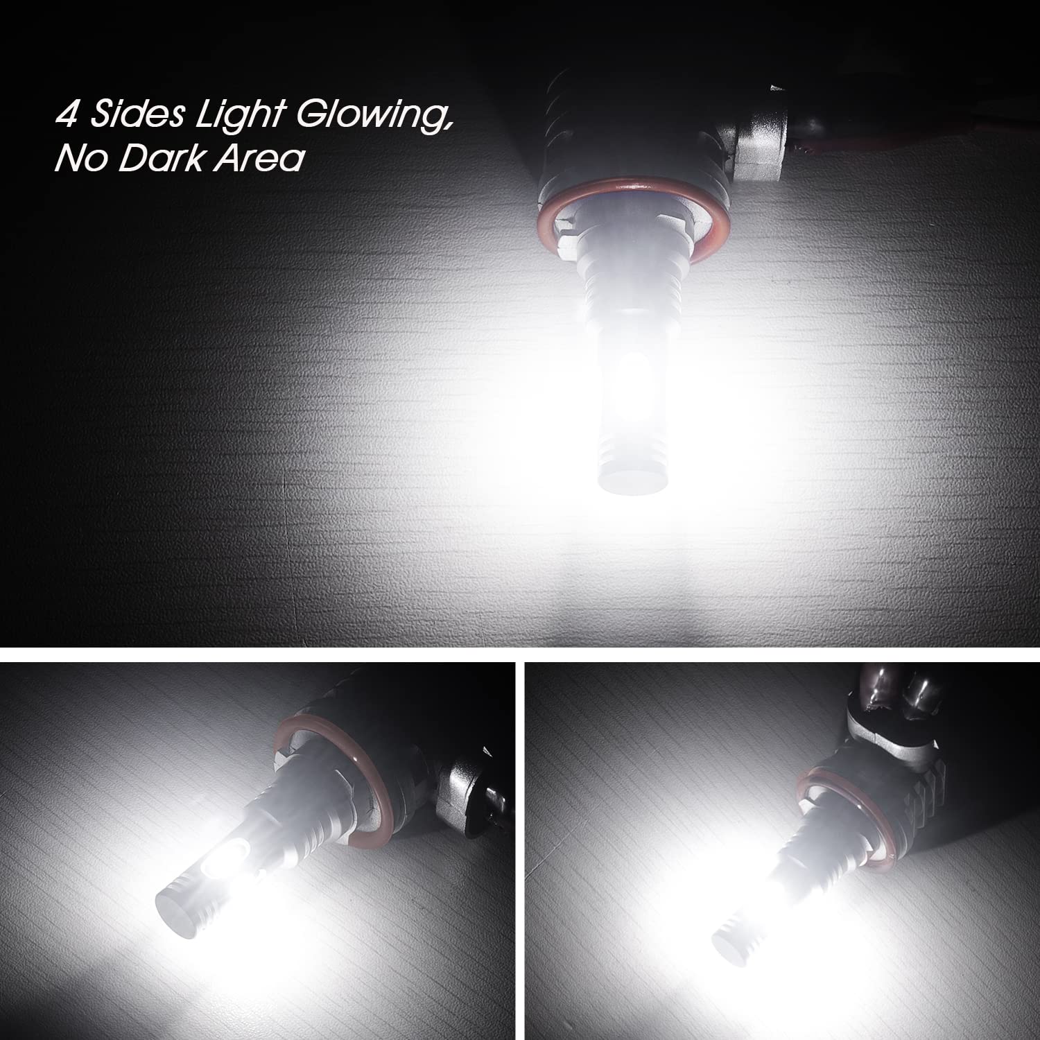 TECTICO Next Gen H8 LED Angel Eyes światła przeciwmgielne 100% Canbus bez błędów 6000 K ksenonowe białe 12 V 40 W halo pierścień DRL do E60 E92 E90 E91 E93 E70 X5 E71 E72 X6 E82 E87 E61 E63 E64 , 2