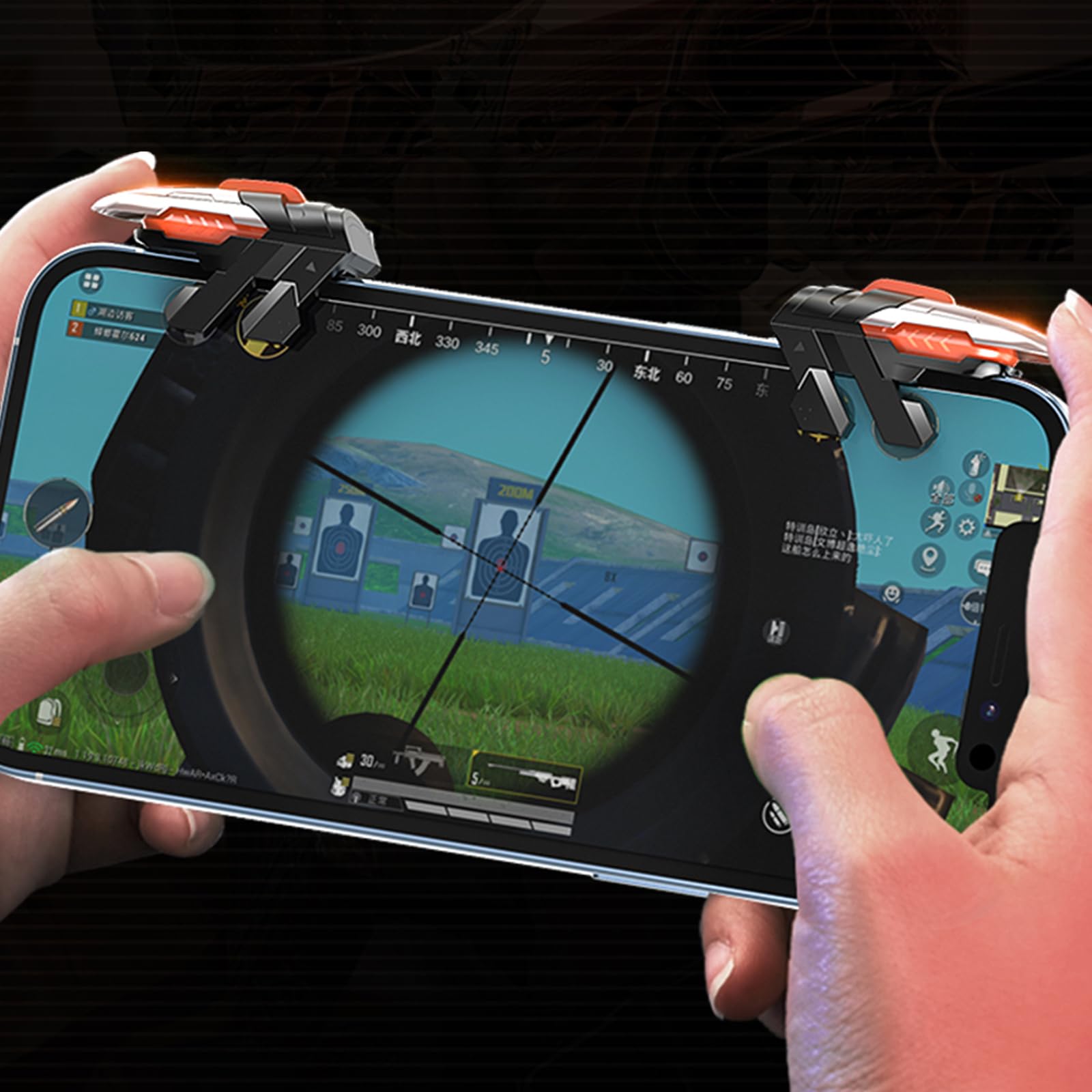 Controller mobile Trigger Joystick Game Phone Accessori per PUBG Call of Duty Compatibile con iPhone iOS Android Smartphone