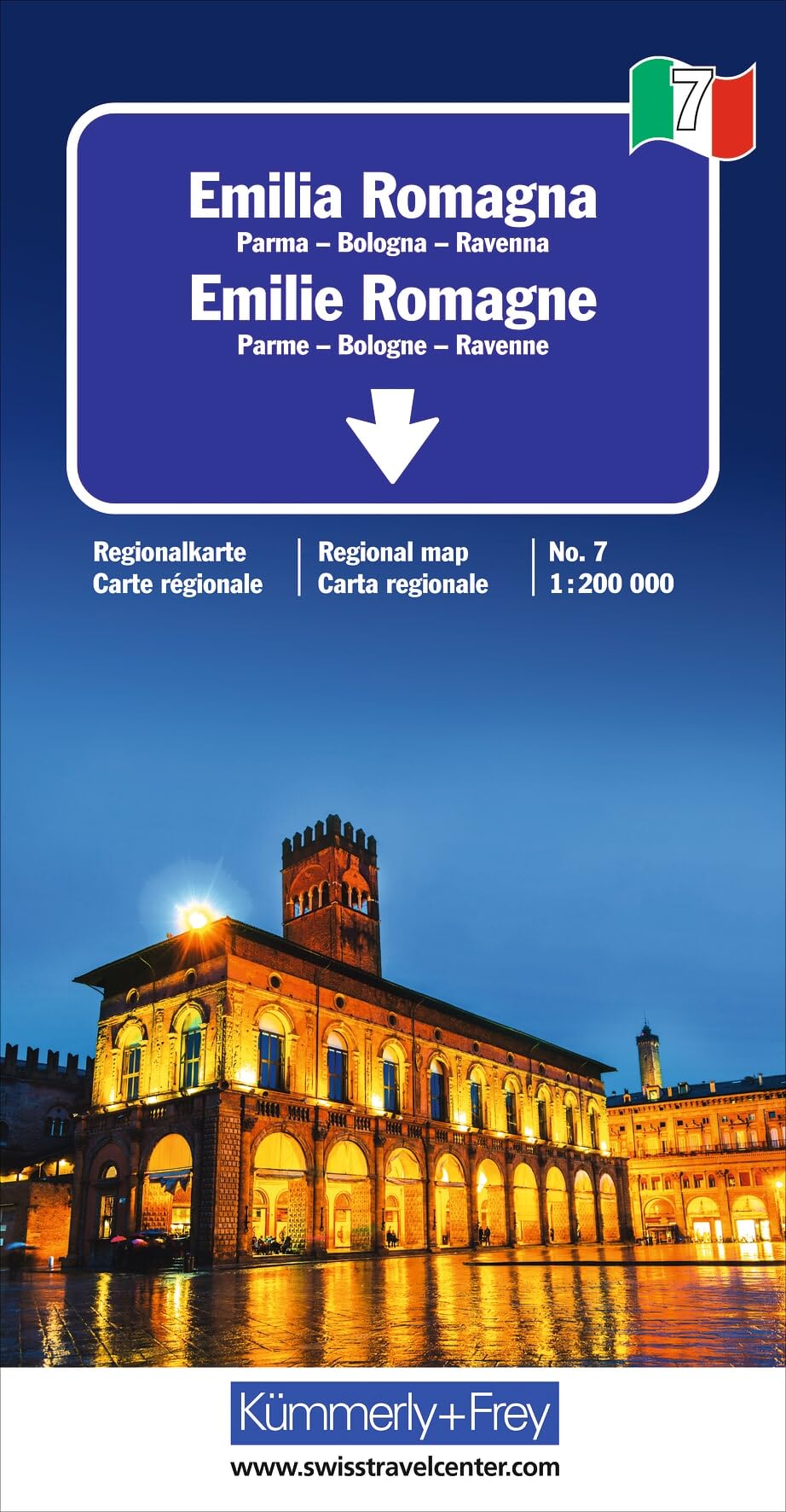 Emilia / Romagna (7): Mit Parma, Bologna und Ravenna. Inkl. Stadtpläne, Ortsverzeichnis und Reiseinformationen (Regional maps - Italy)