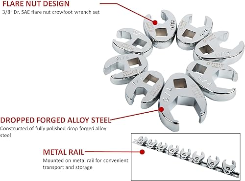 Vista 23 de Sunex Juego de llaves combinadas métricas