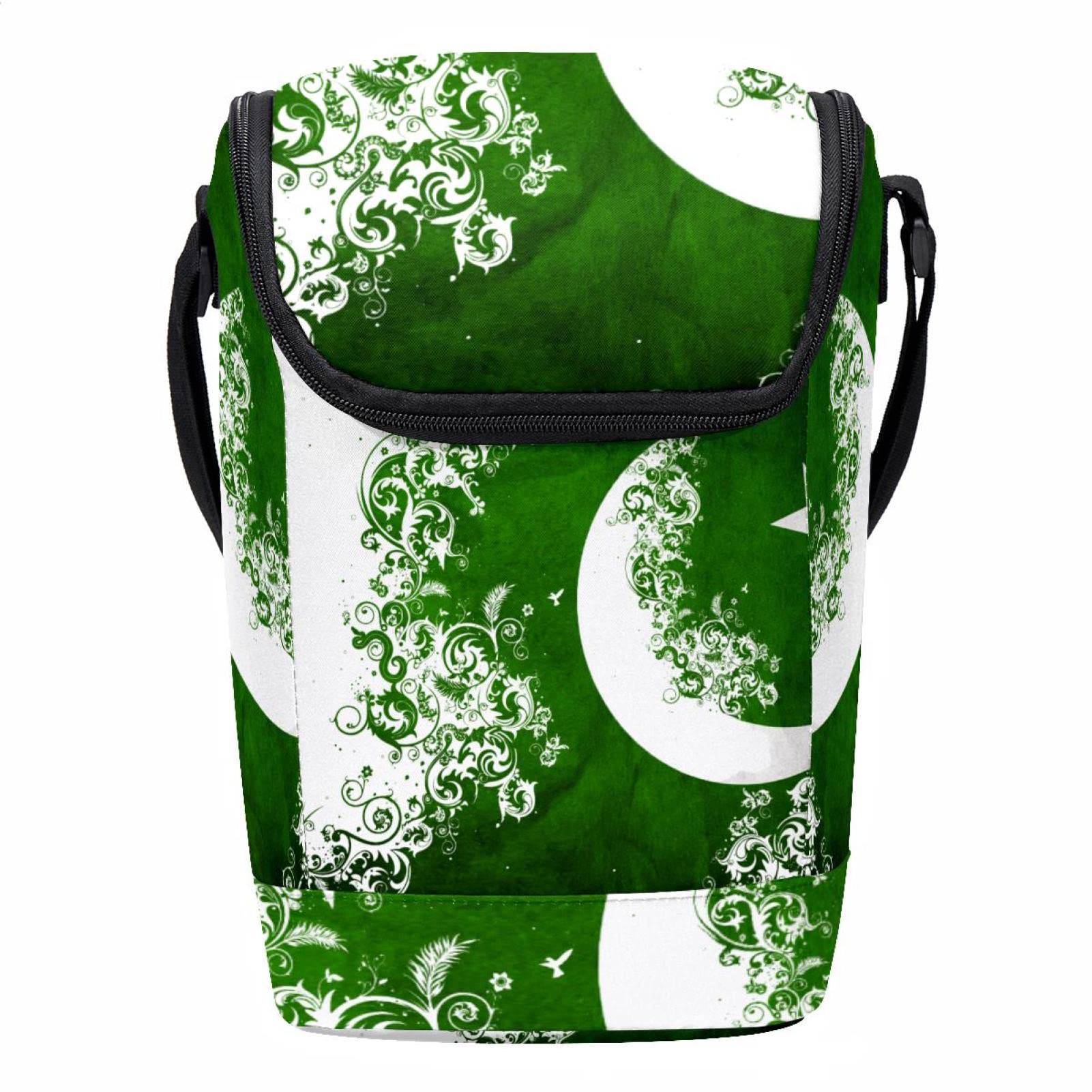 Lonchera de Pakistán para llevar comida bolsa de almuerzo verde portátil