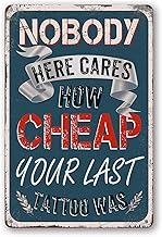 DOSEK Tattoo Metal Sign For Shop Decor Vintage Tin Signs Wall Decoration...