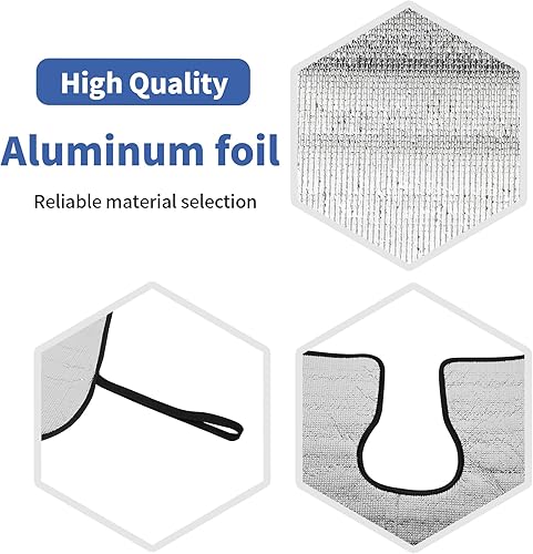 Miniatura 3 de RT-TCZ Parasol para parabrisas RAM para Dodge RAM 1500 2500 3500 2018 - Presente parasol delantero